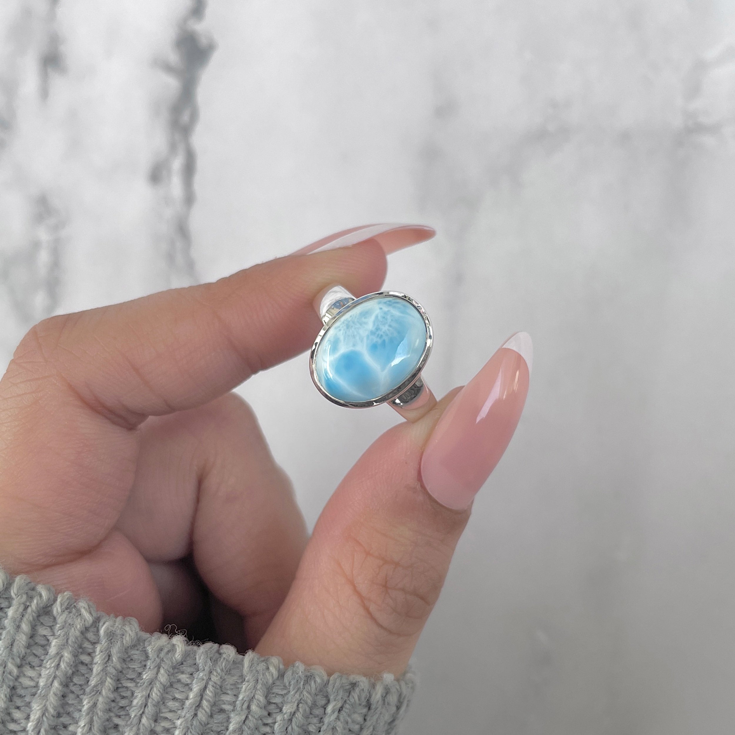 Larimar Ring-(LAR-RDR-2173.)