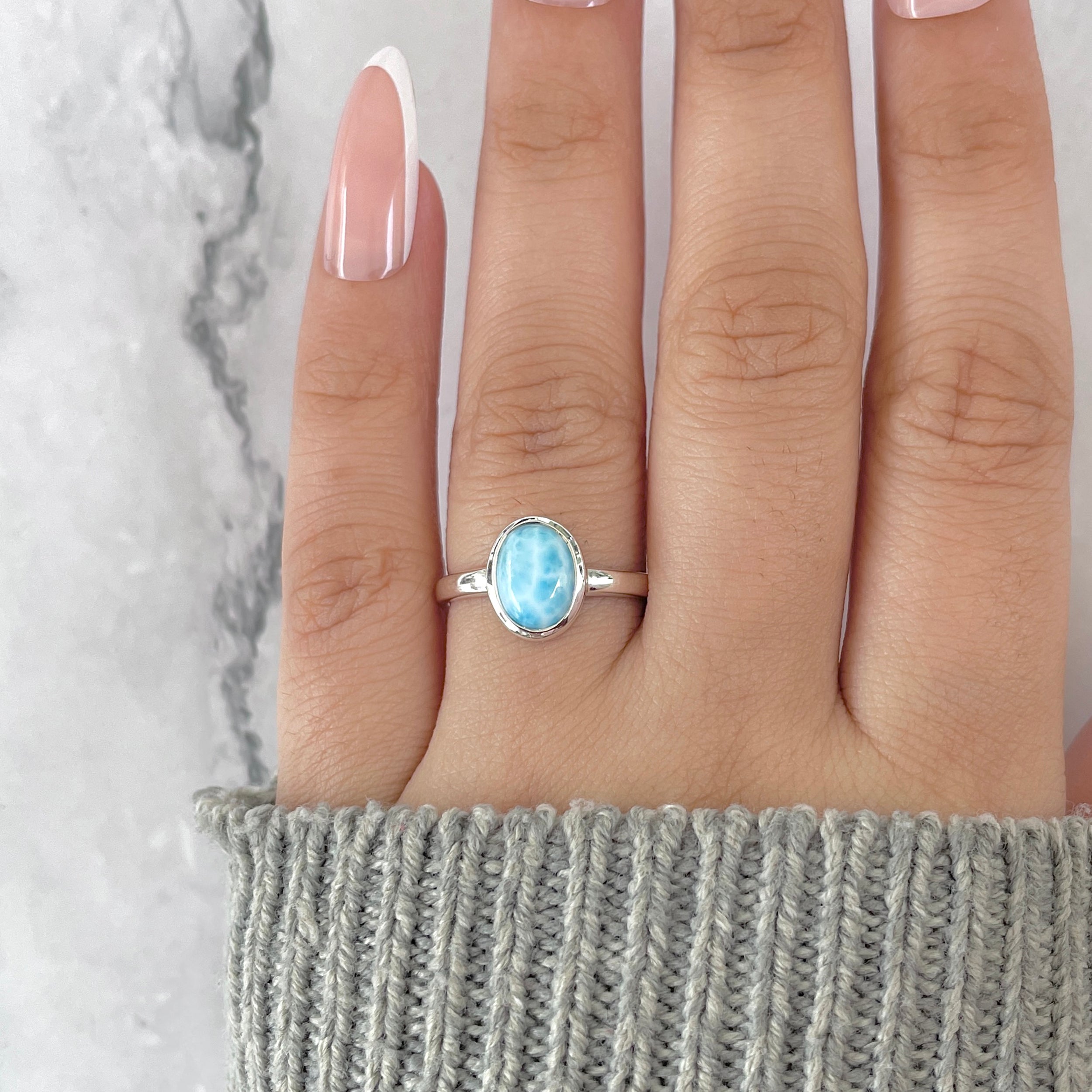Larimar Ring-(LAR-RDR-2512.)
