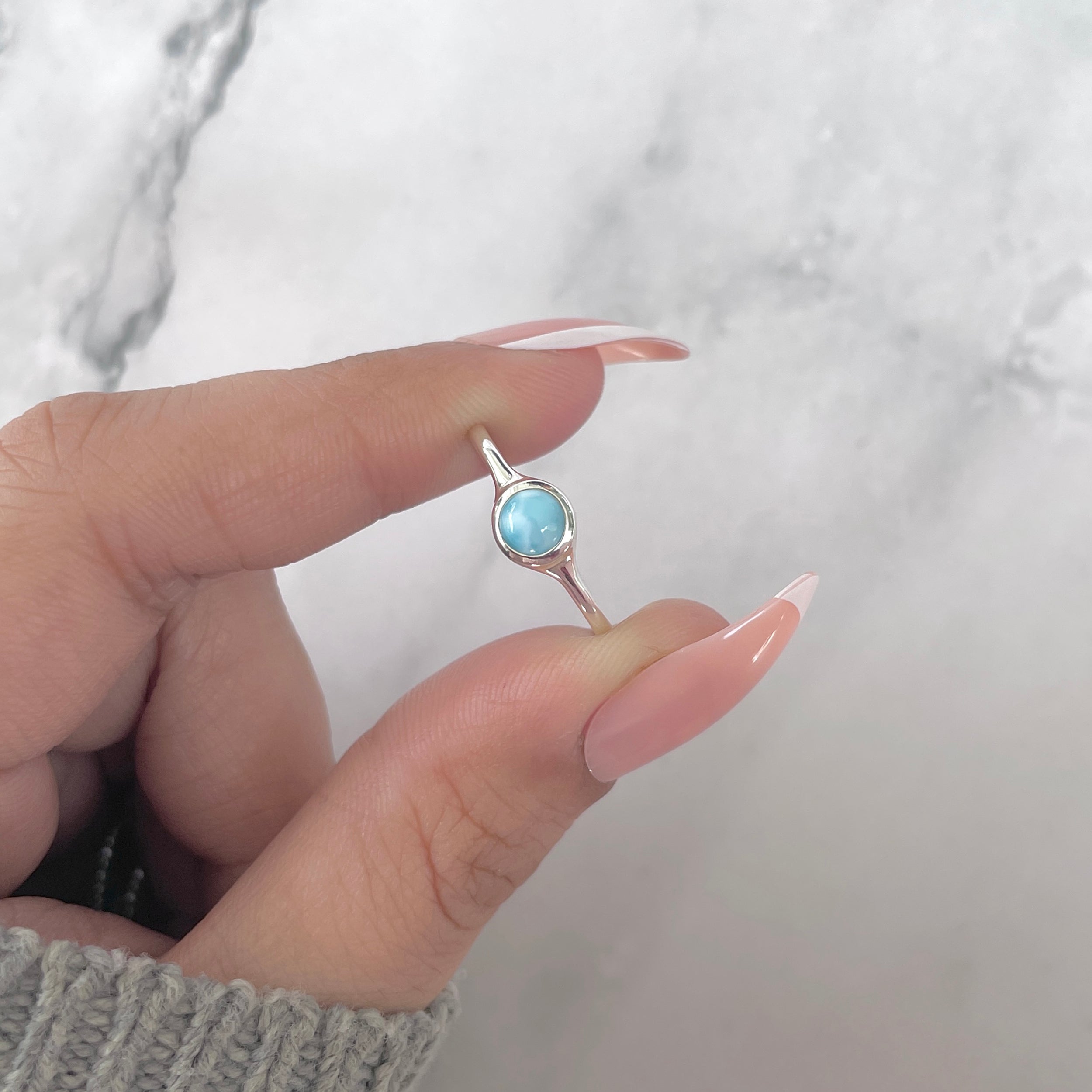 Larimar Ring-(LAR-RDR-2528.)