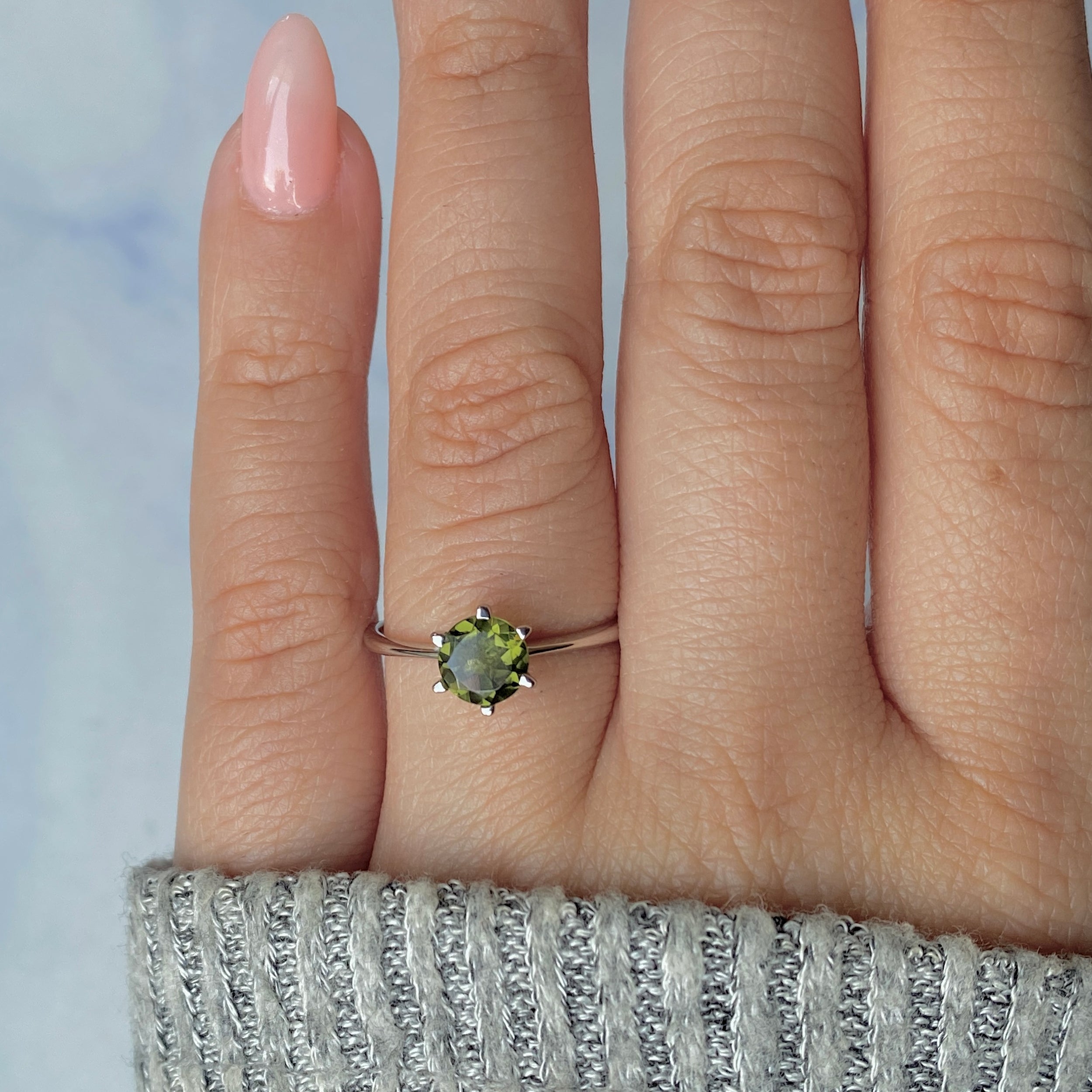 Moldavite Ring-(MLD-RDR-2463.)