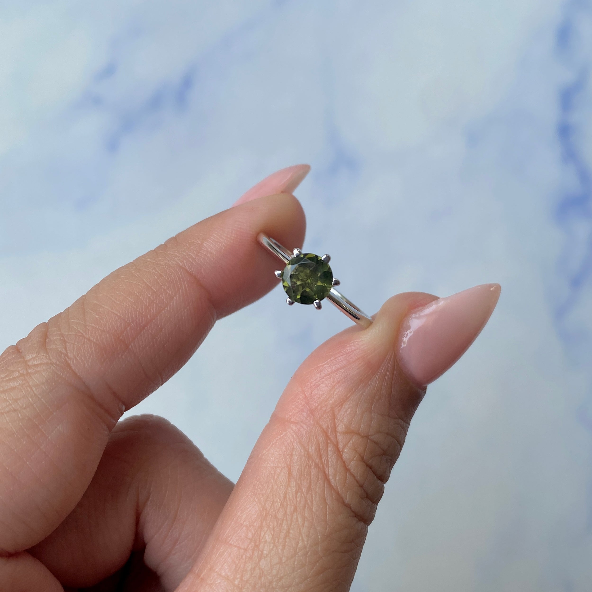 Moldavite Ring-(MLD-RDR-2463.)