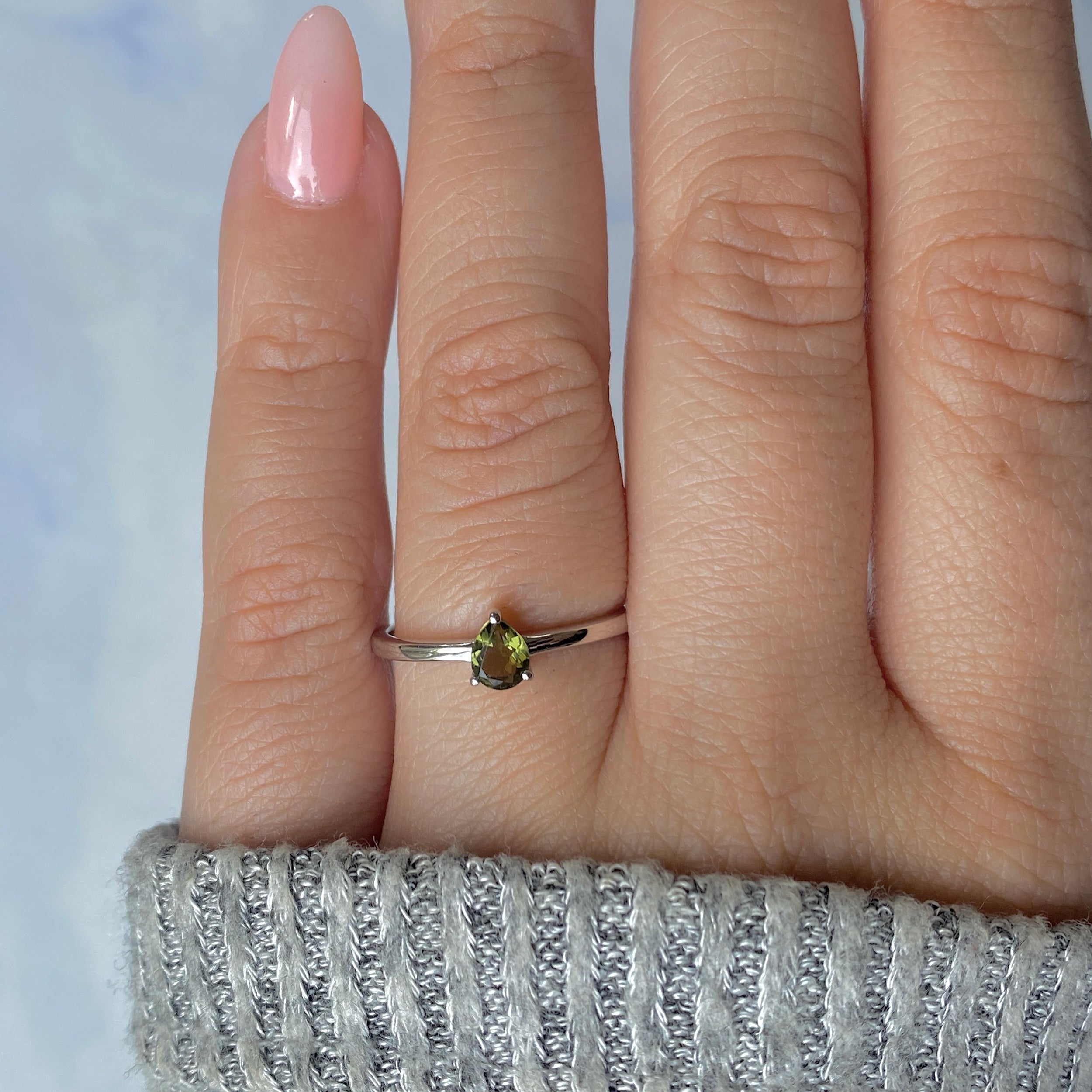 Moldavite Ring-(MLD-RDR-2509.)