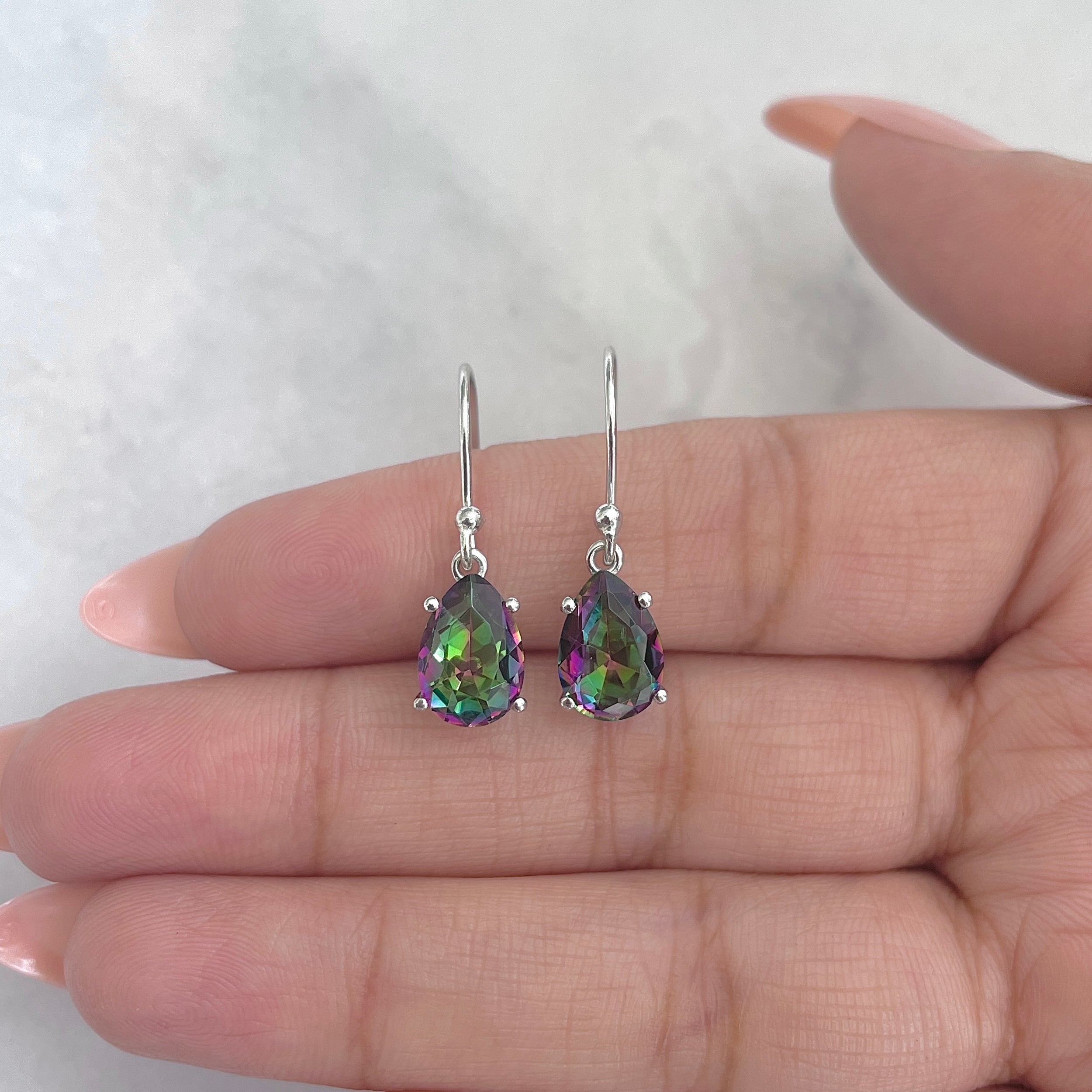 Mystic Topaz Earring-(MST-RDE-869.)