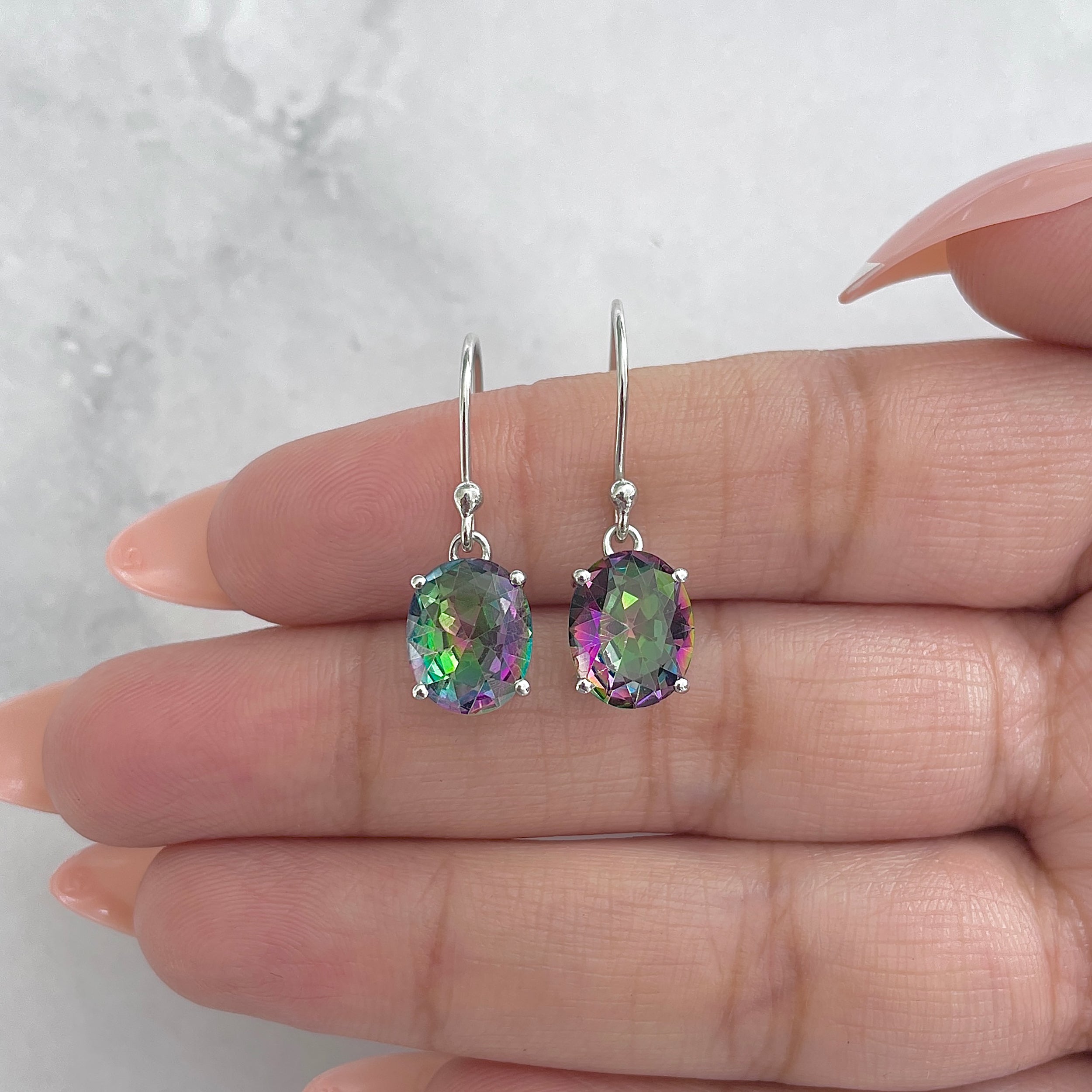Mystic Topaz Earring-(MST-RDE-982.)