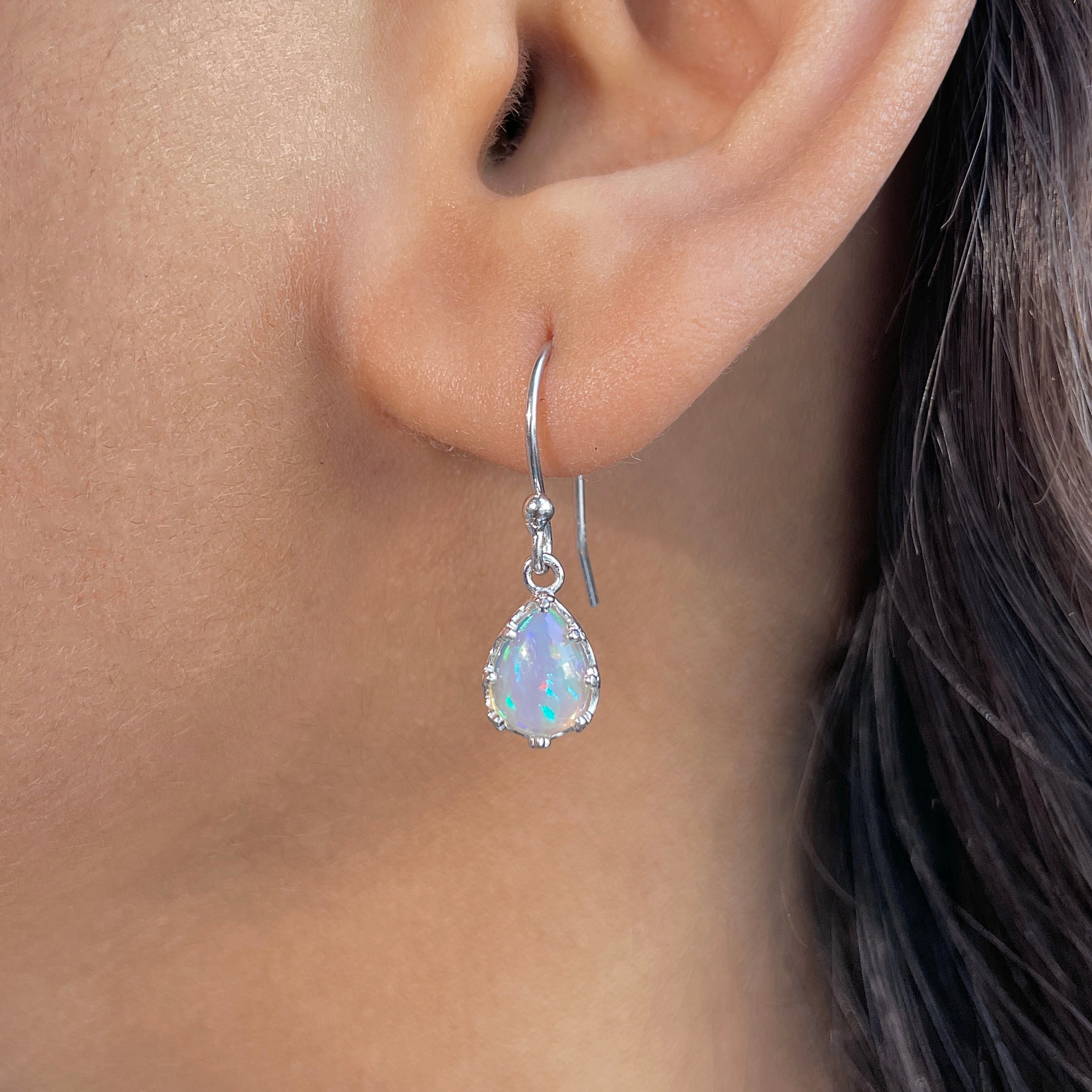 Opal Earring-(OPL-RDE-697.)