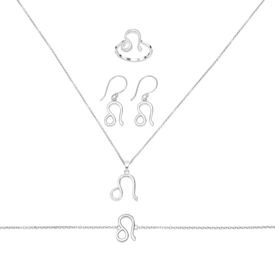 leo-zodiac-plain-silver-jewelry-set-ps-rdr-3093-rde-1501-rdb-186-rdp-24