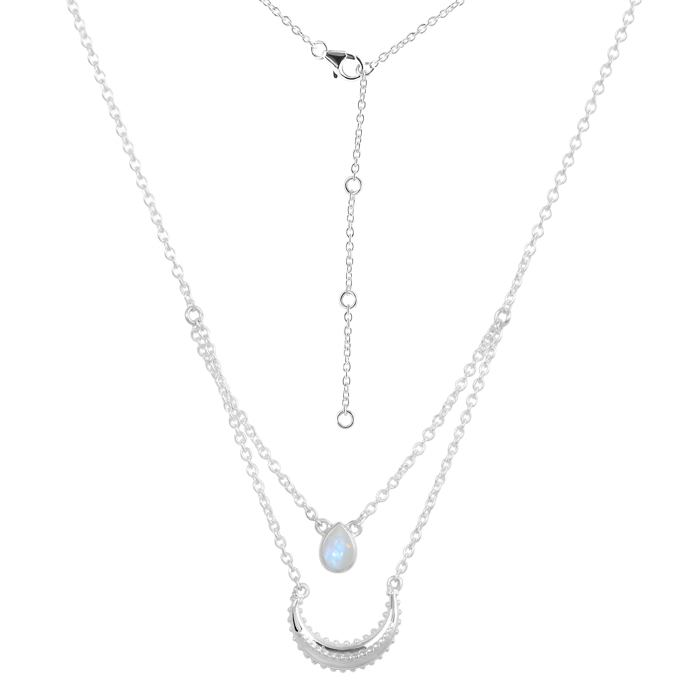 Moonstone Necklace-(RBM-JCN-11)