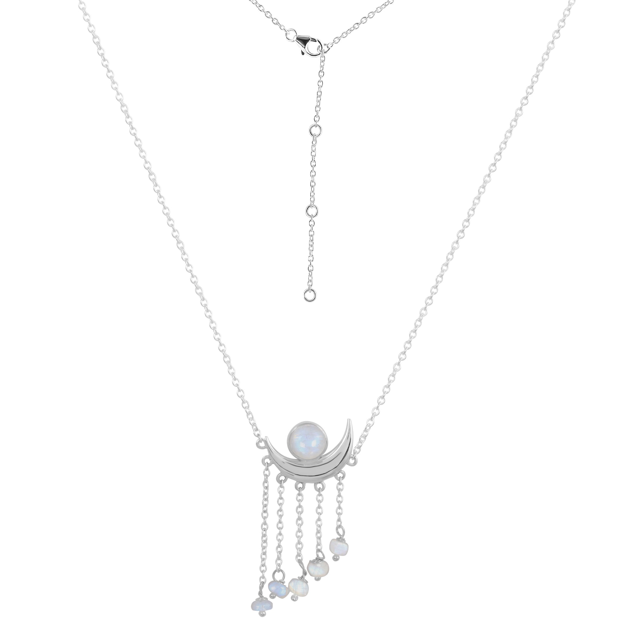 Moonstone Necklace-(RBM-JCN-12)
