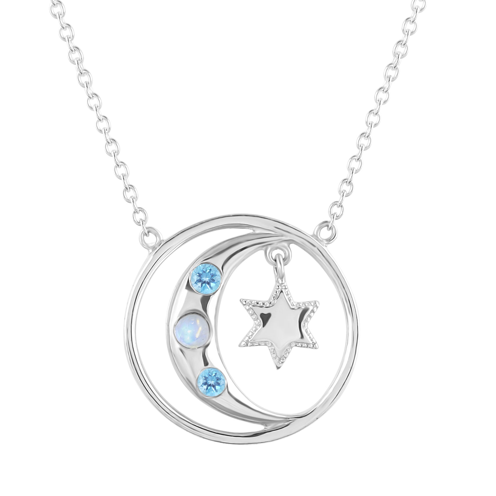Moonstone Necklace-(RBM-JCN-4)