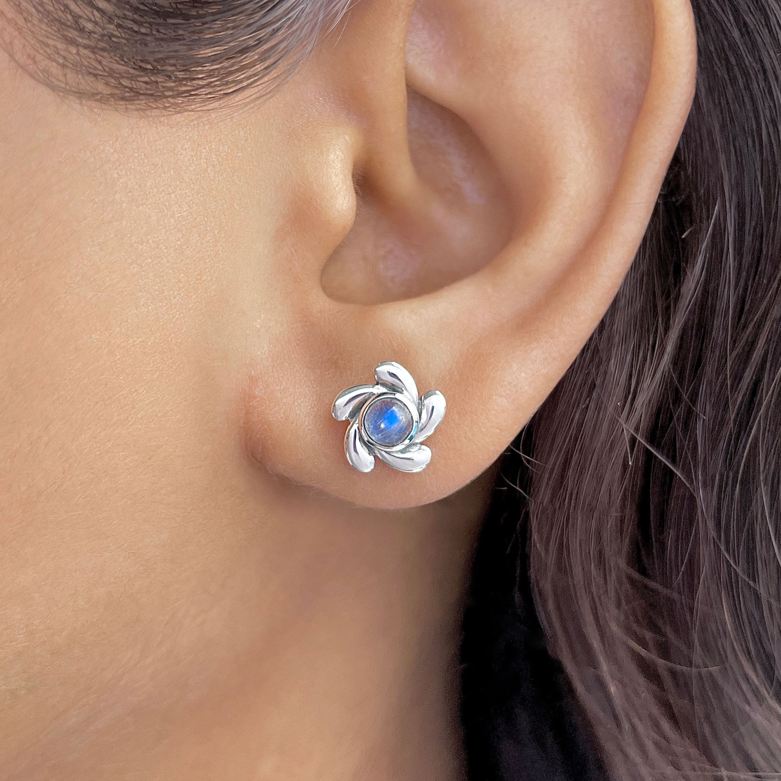 Moonstone Stud Earring-(RBM-RDE-1.)