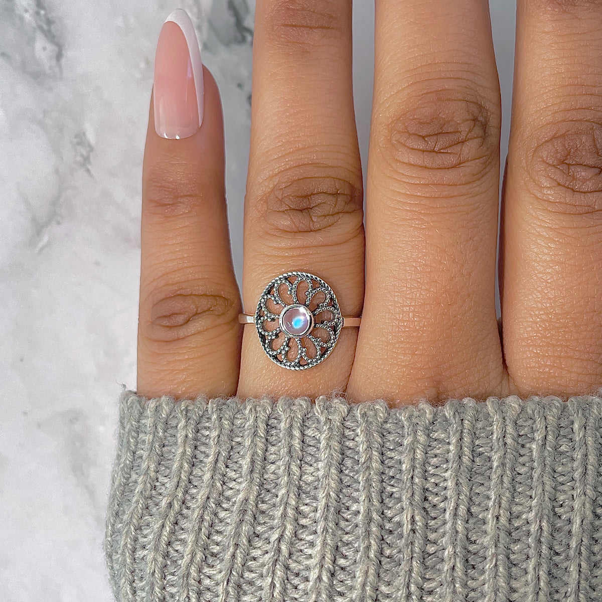 Moonstone Ring-(RBM-RDR-1350.)