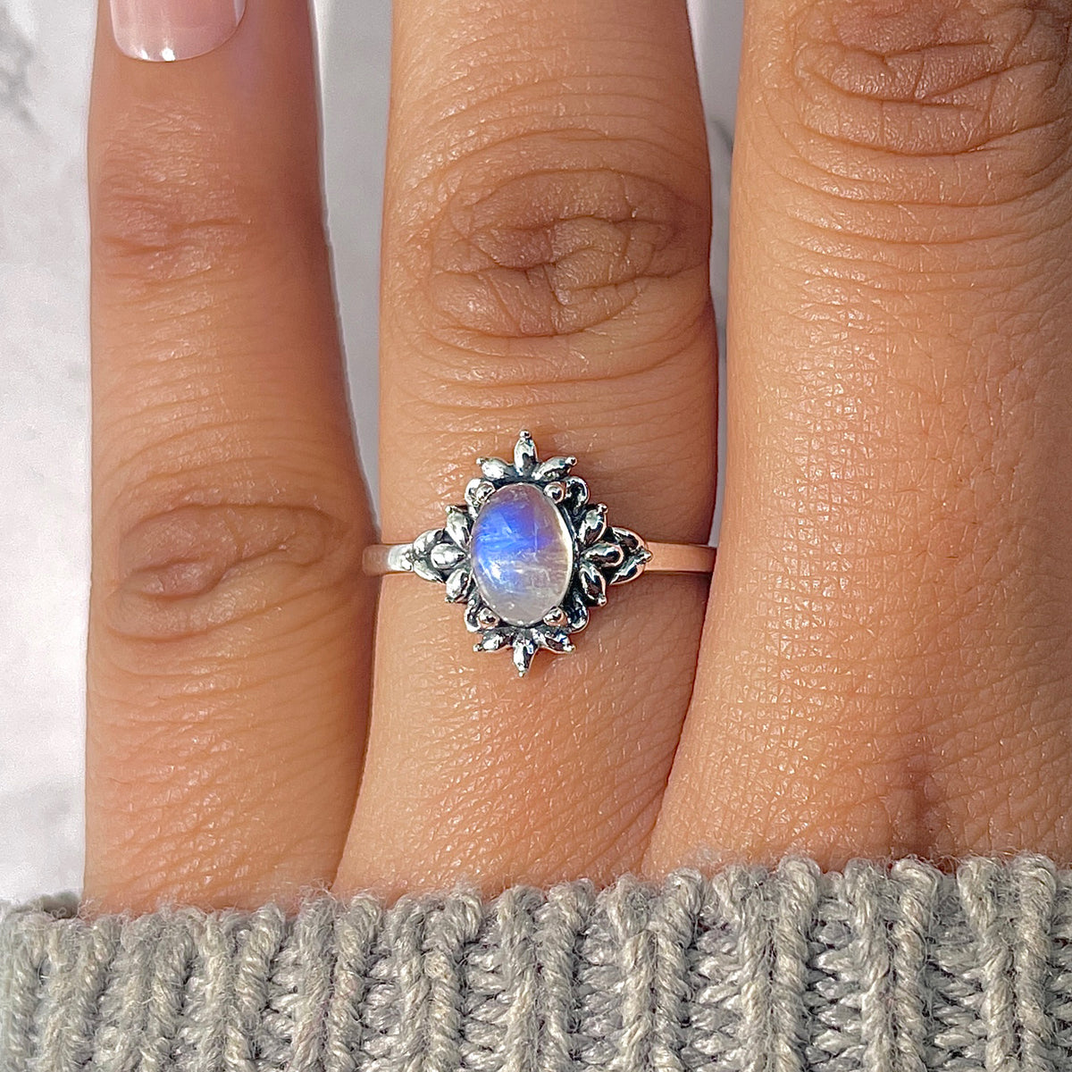 Moonstone Ring-(RBM-RDR-1454.)