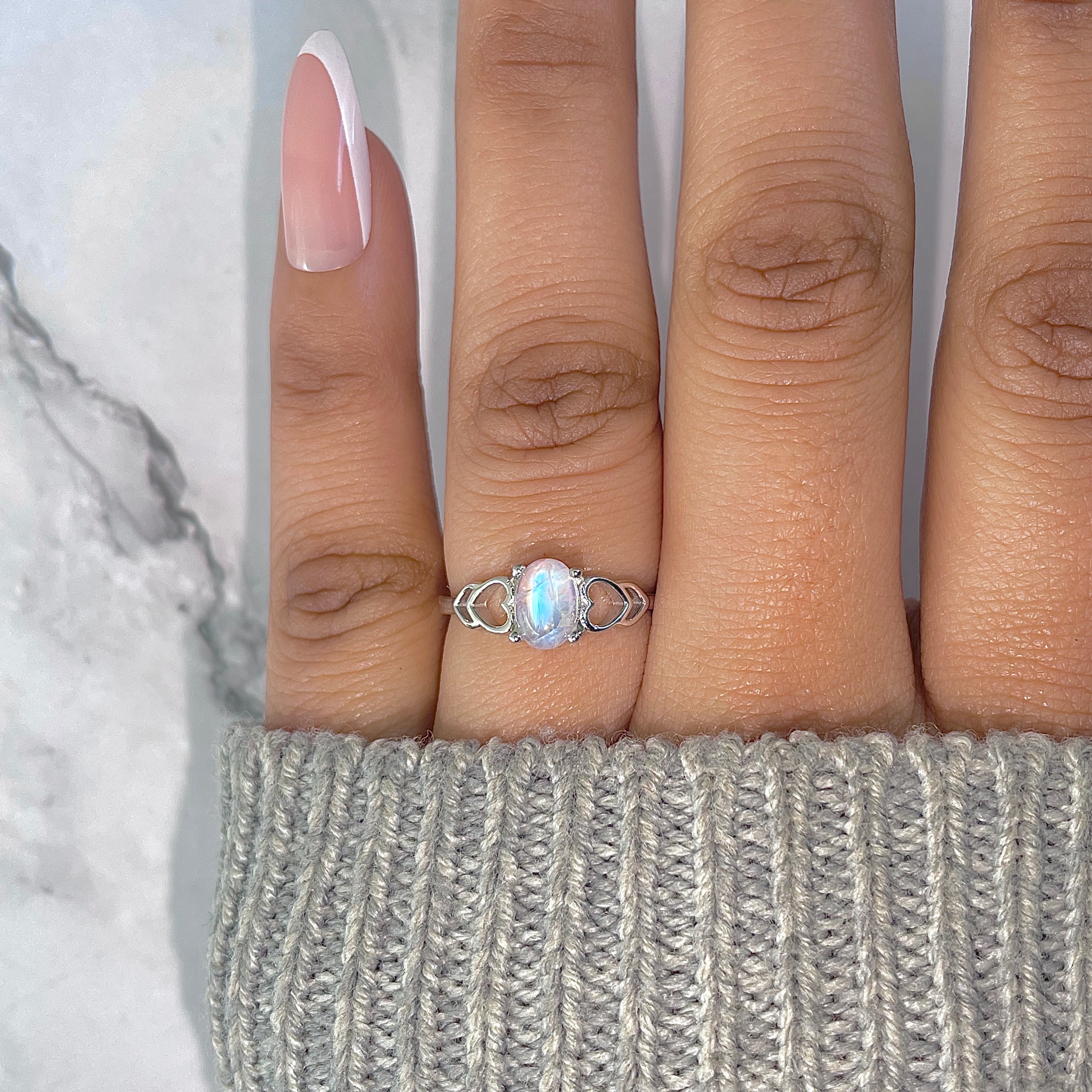 Moonstone Ring-(RBM-RDR-1528.)