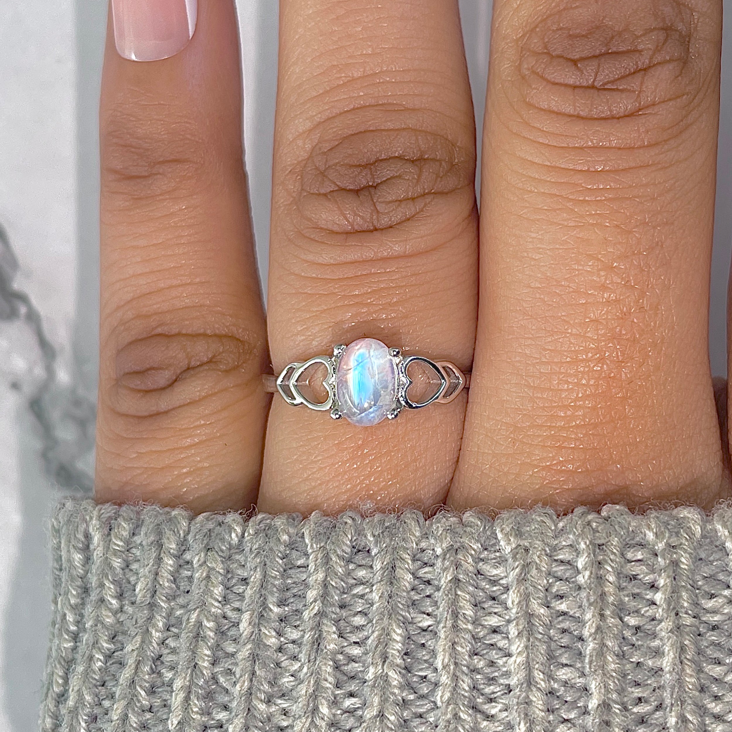 Moonstone Ring-(RBM-RDR-1528.)