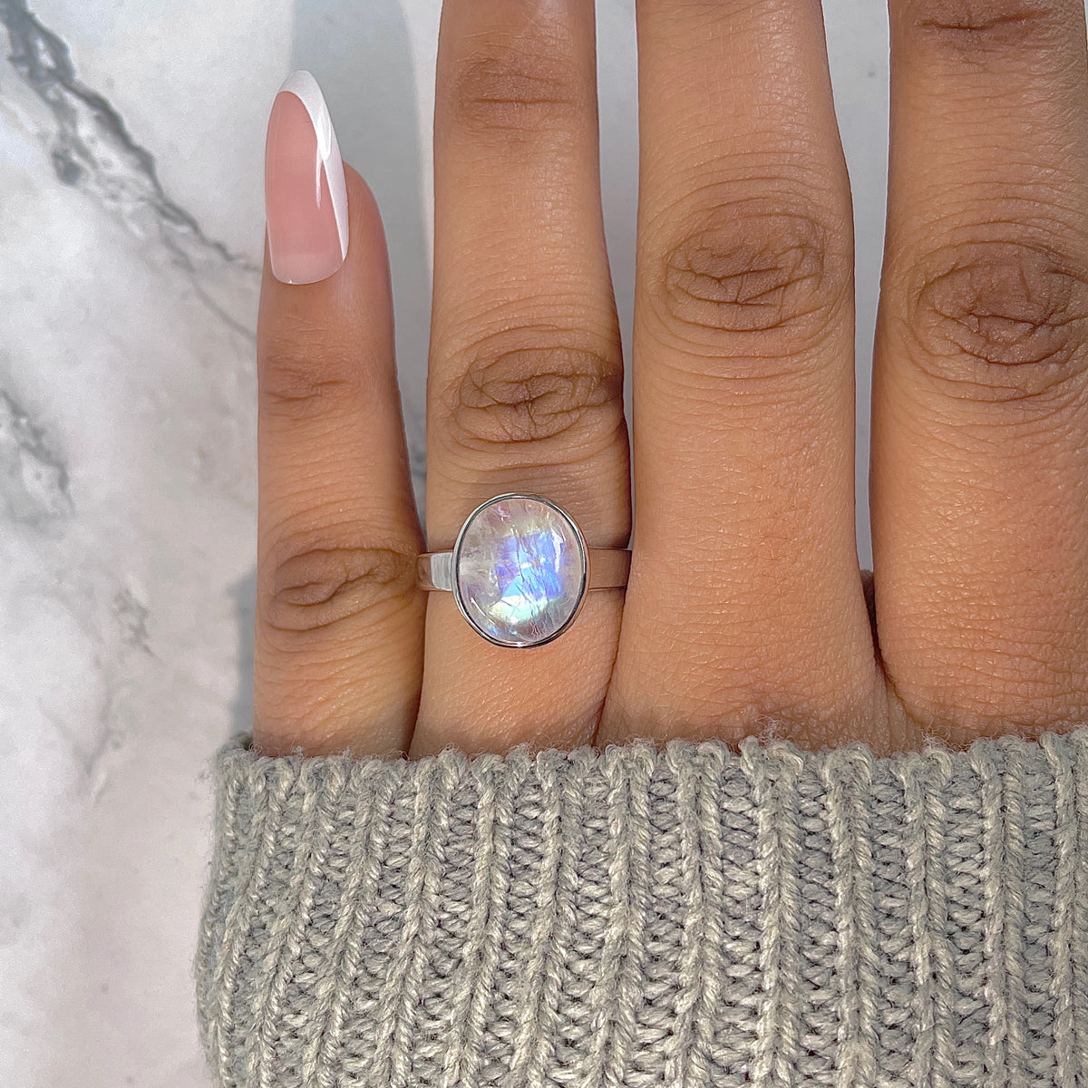 Moonstone Ring-(RBM-RDR-1880.)