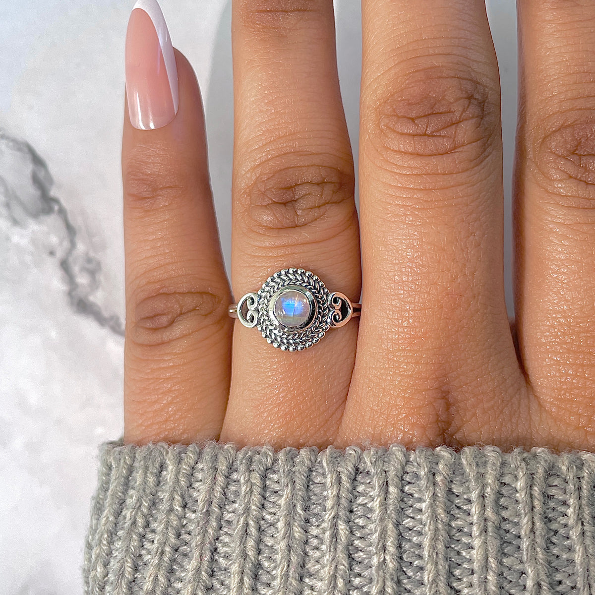 Moonstone Ring-(RBM-RDR-825.)