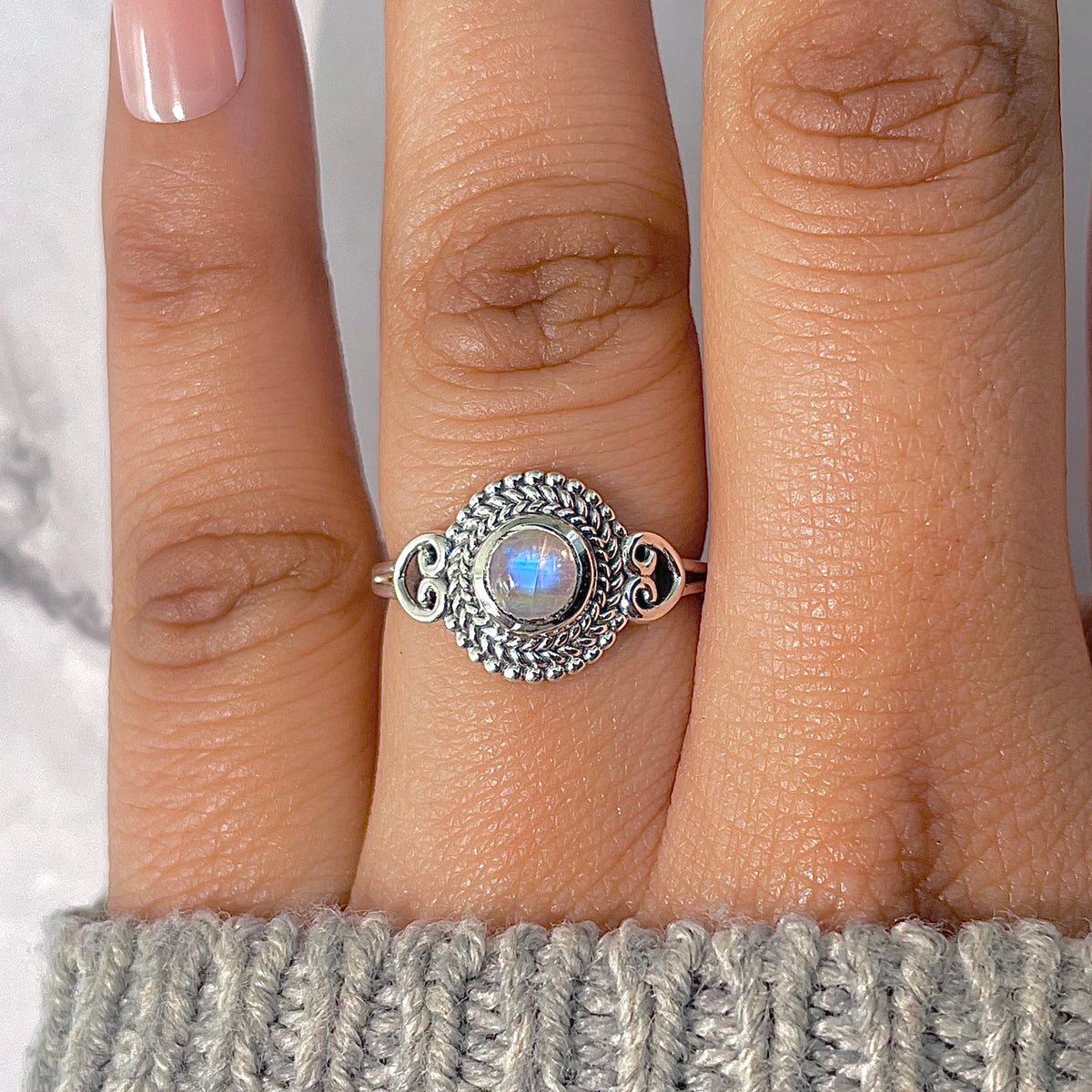 Moonstone Ring-(RBM-RDR-825.)