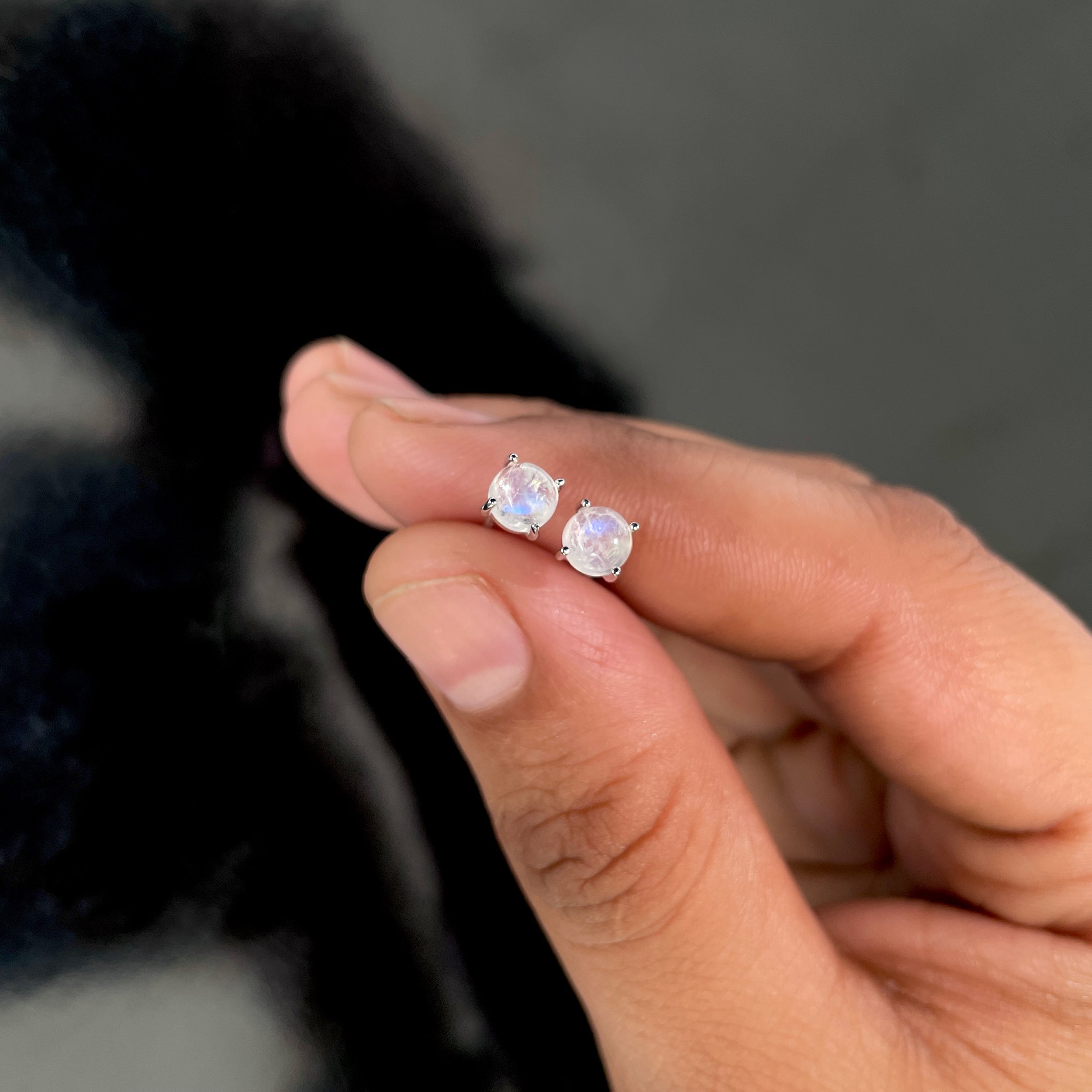 Moonstone Stud Earring-(RBM-RDE-699.)