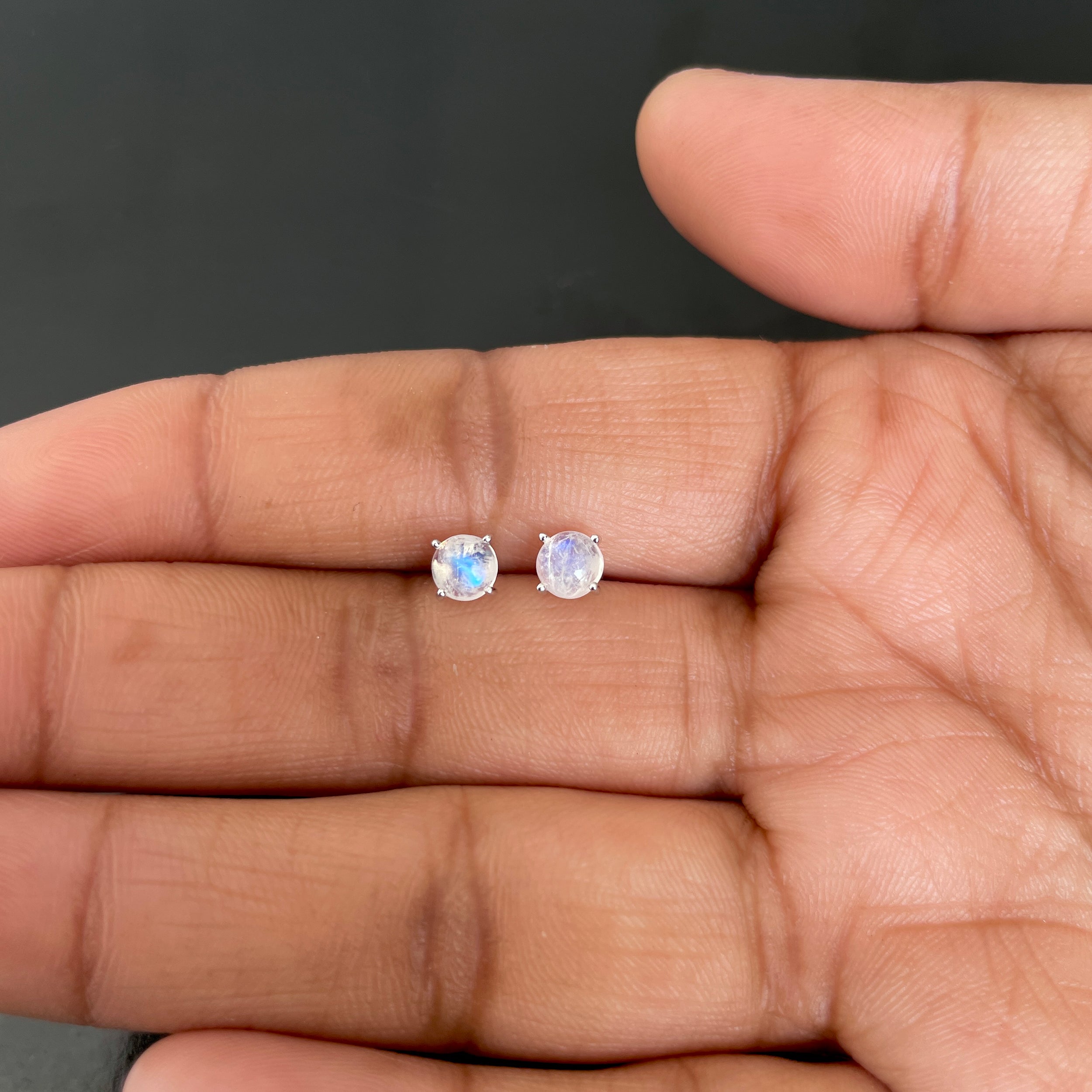 Moonstone Stud Earring-(RBM-RDE-699.)