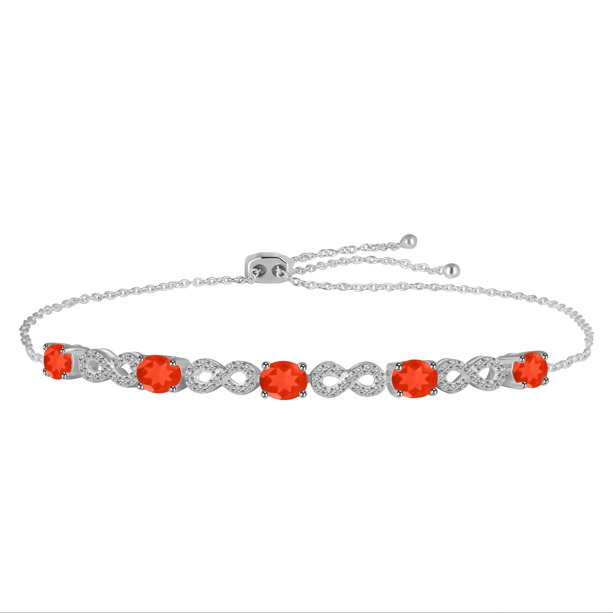 red-onyx-white-topaz-bracelet-with-adjustable-camera-lock-rox-rdb-126