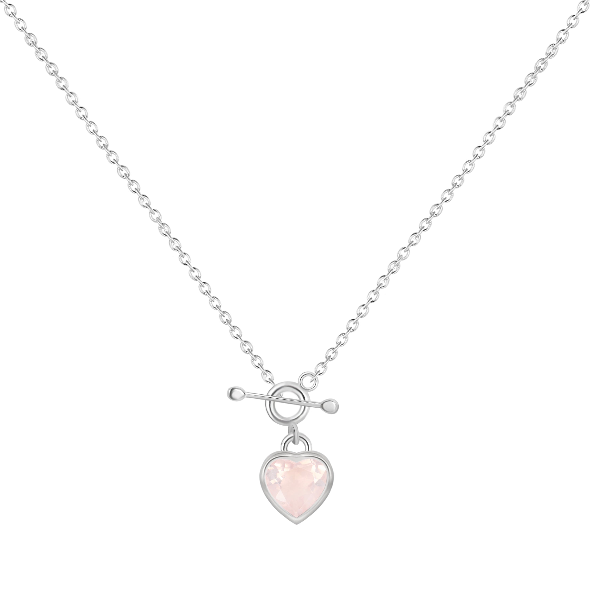 Rose Quartz Necklaces-(RSQ-RDN-573.)