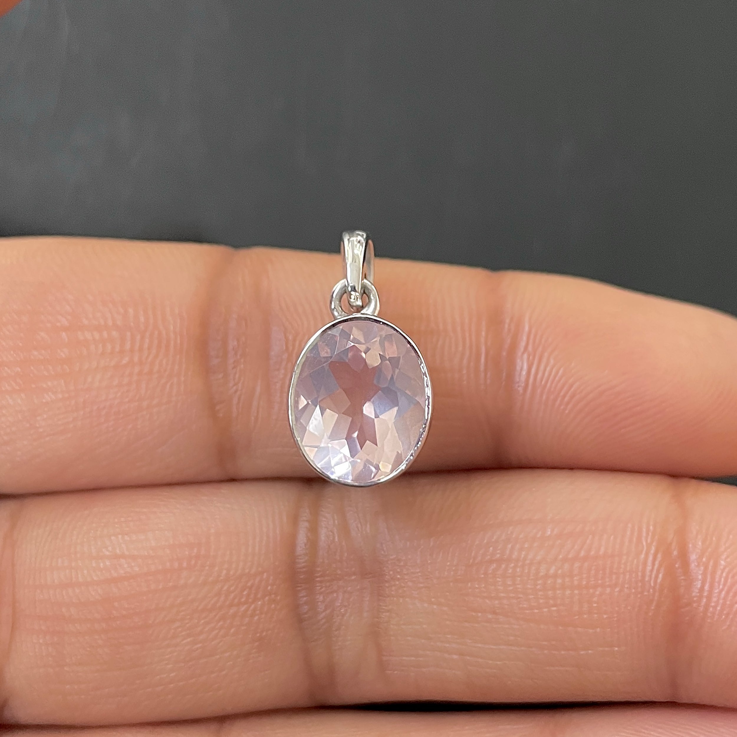 Rose Quartz Pendant-(RSQ-RDP-466.)