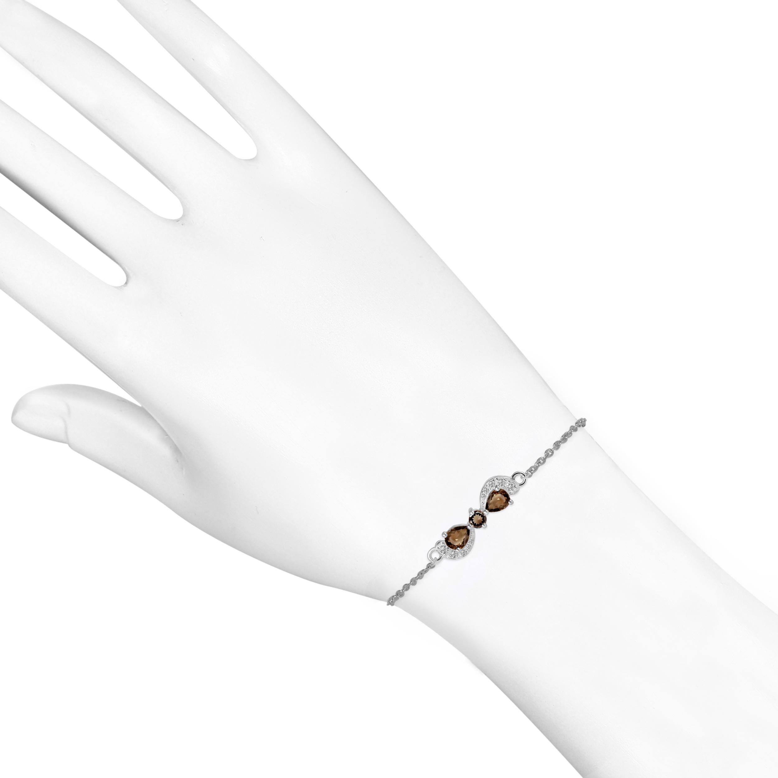 smoky-white-topaz-bracelet-with-adjustable-camera-lock-smy-rdb-145