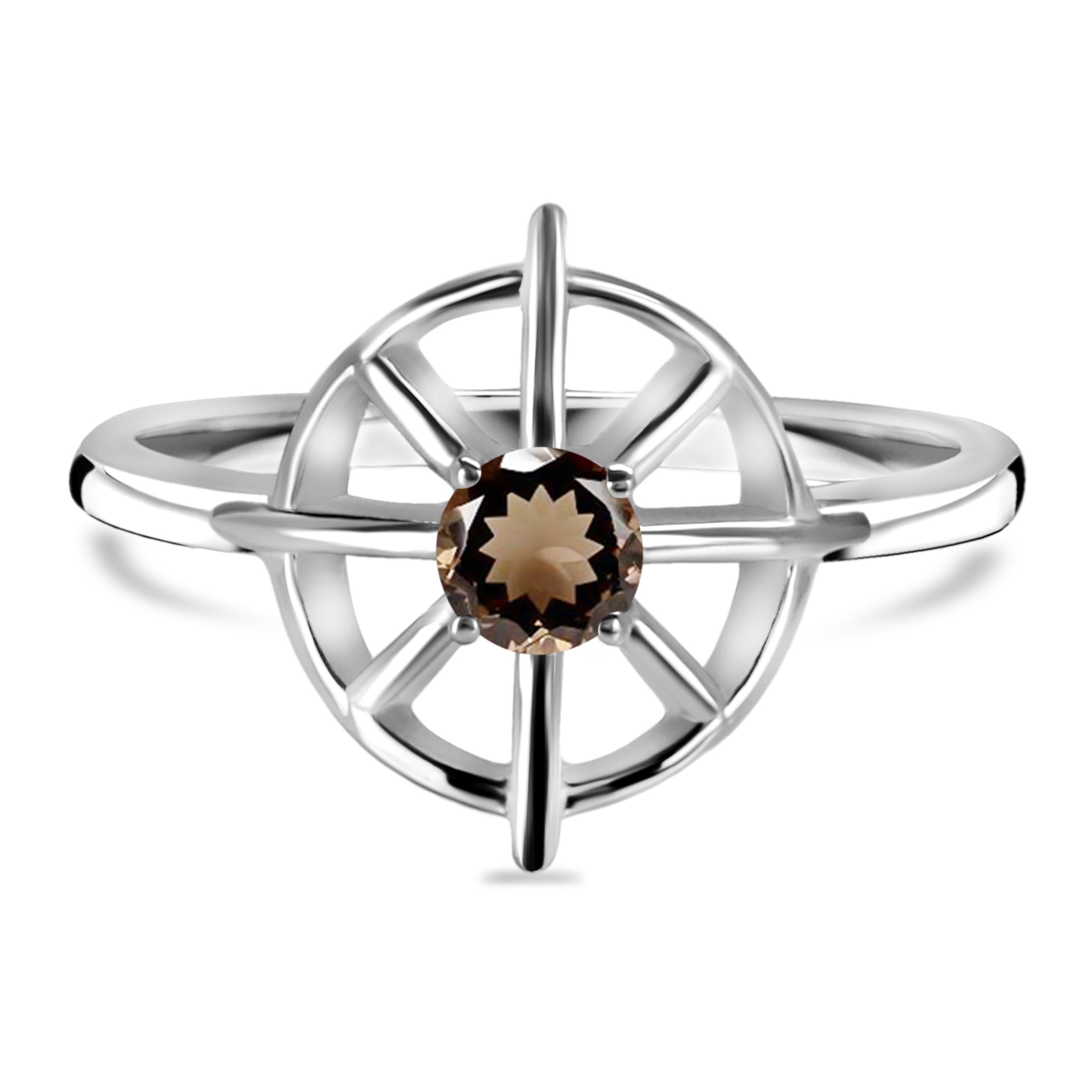 smoky-dharma-wheel-ring-smy-rdr-2147