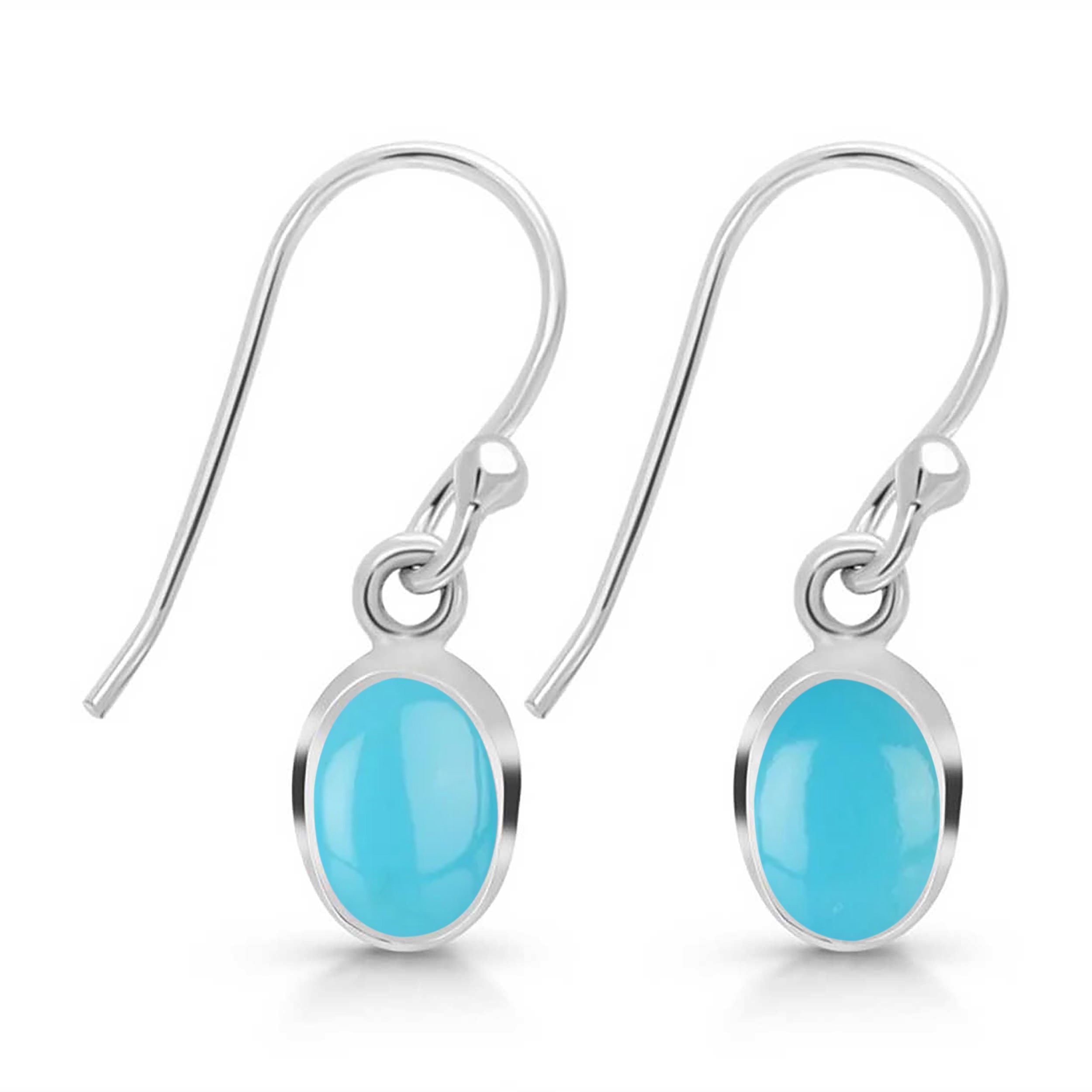 Turquoise Earring-(TRQ-RDE-1285.)