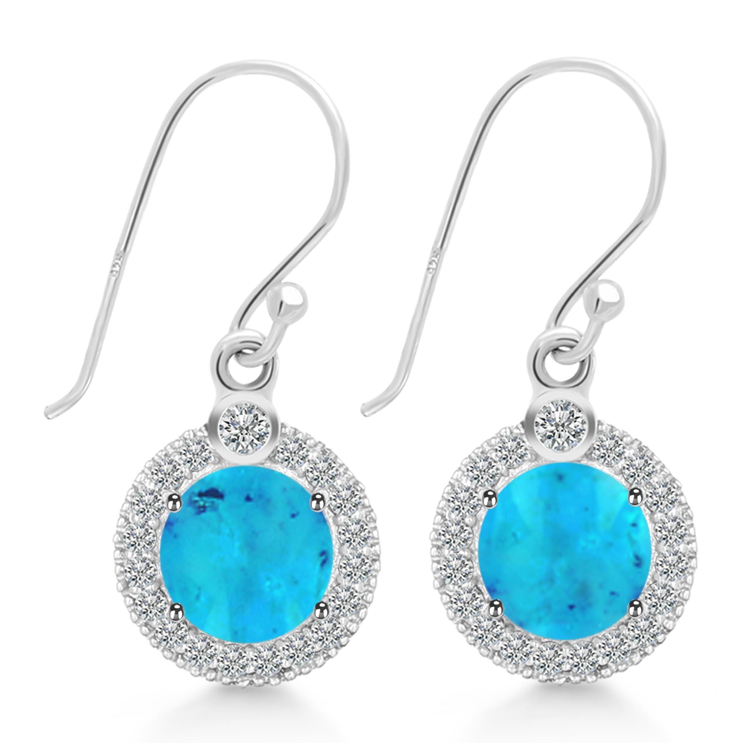 turquoise-white-topaz-earring-trq-rde-693