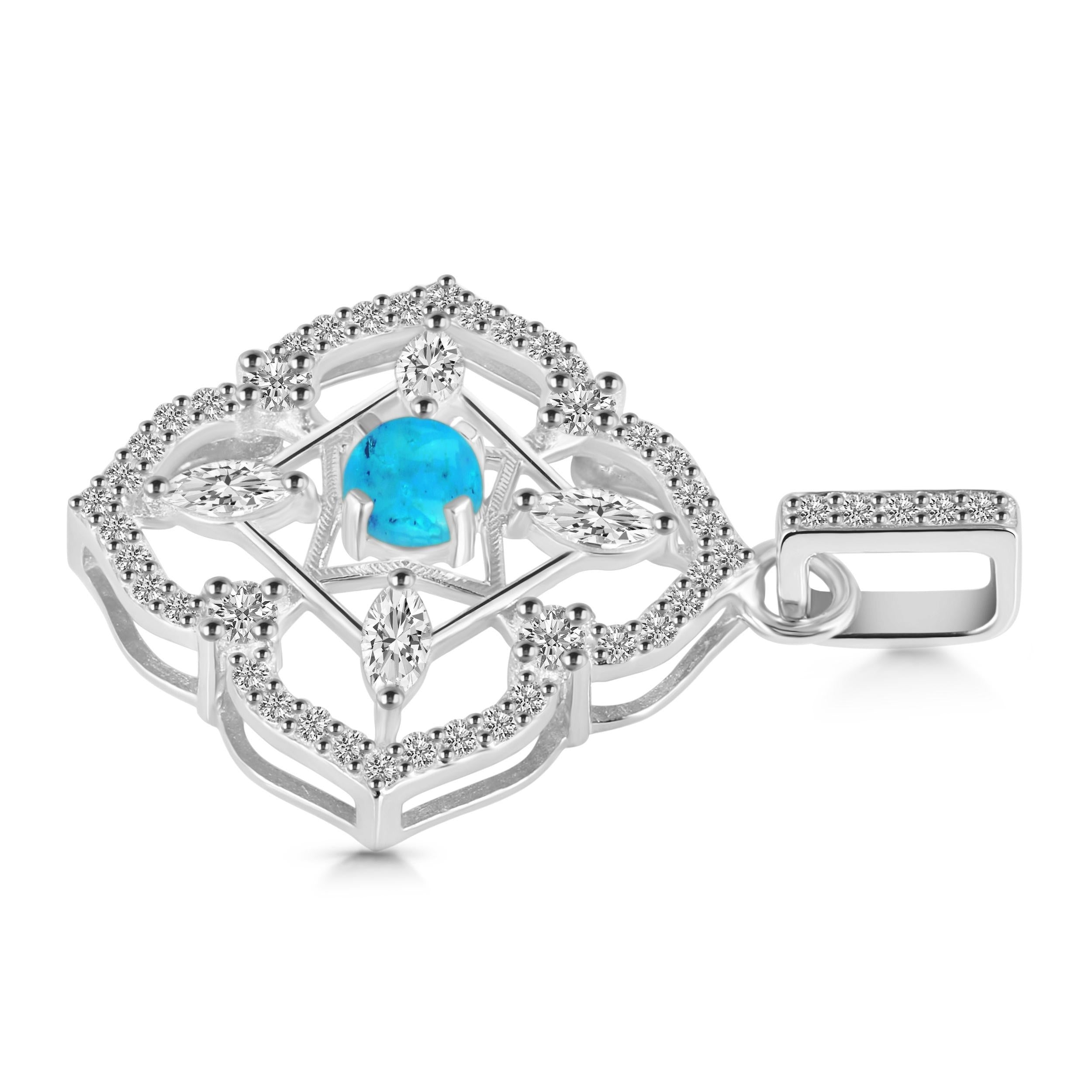 turquoise-white-topaz-pendant-trq-rdp-797