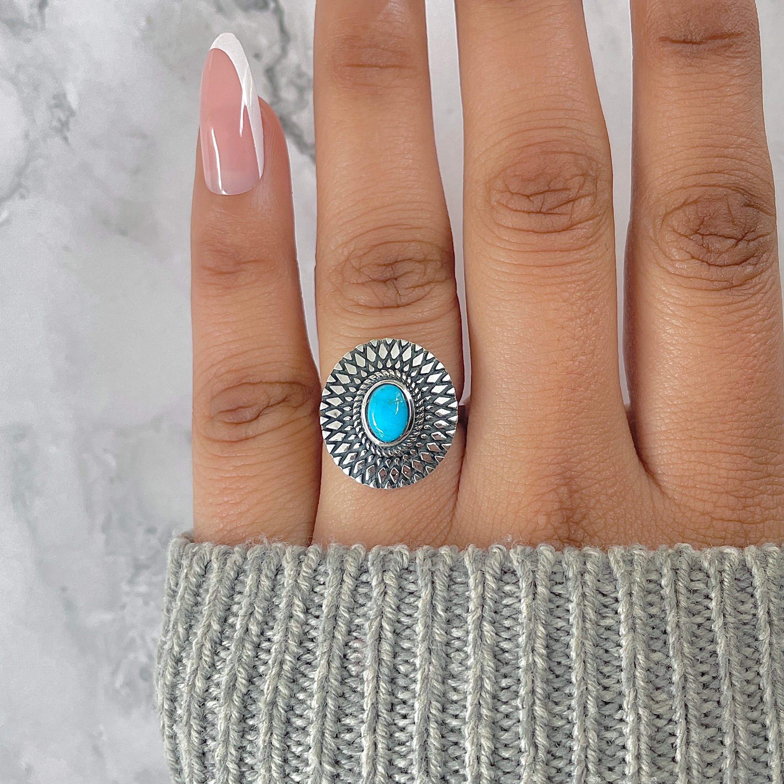 Turquoise Ring-(TRQ-RDR-1021.)