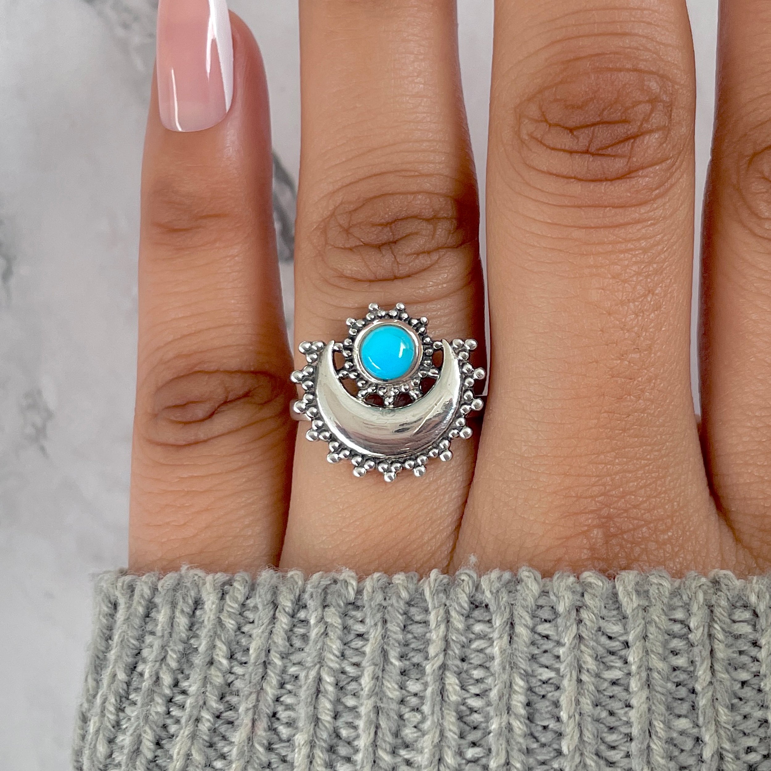 Turquoise Ring-(TRQ-RDR-1258.)