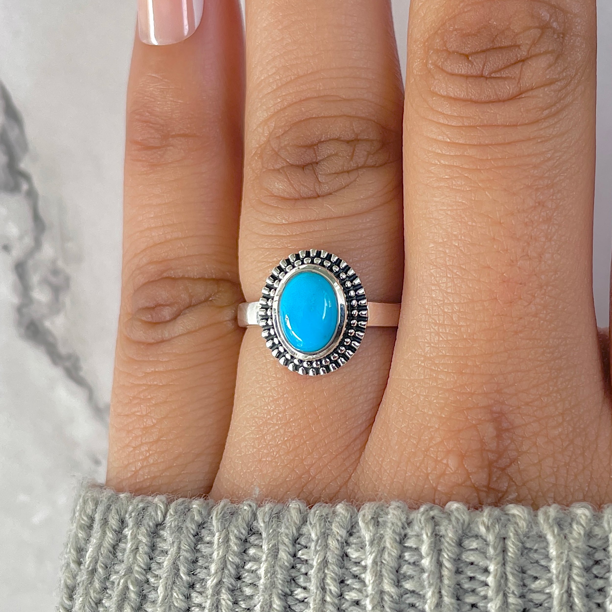 Turquoise Ring-(TRQ-RDR-1280.)