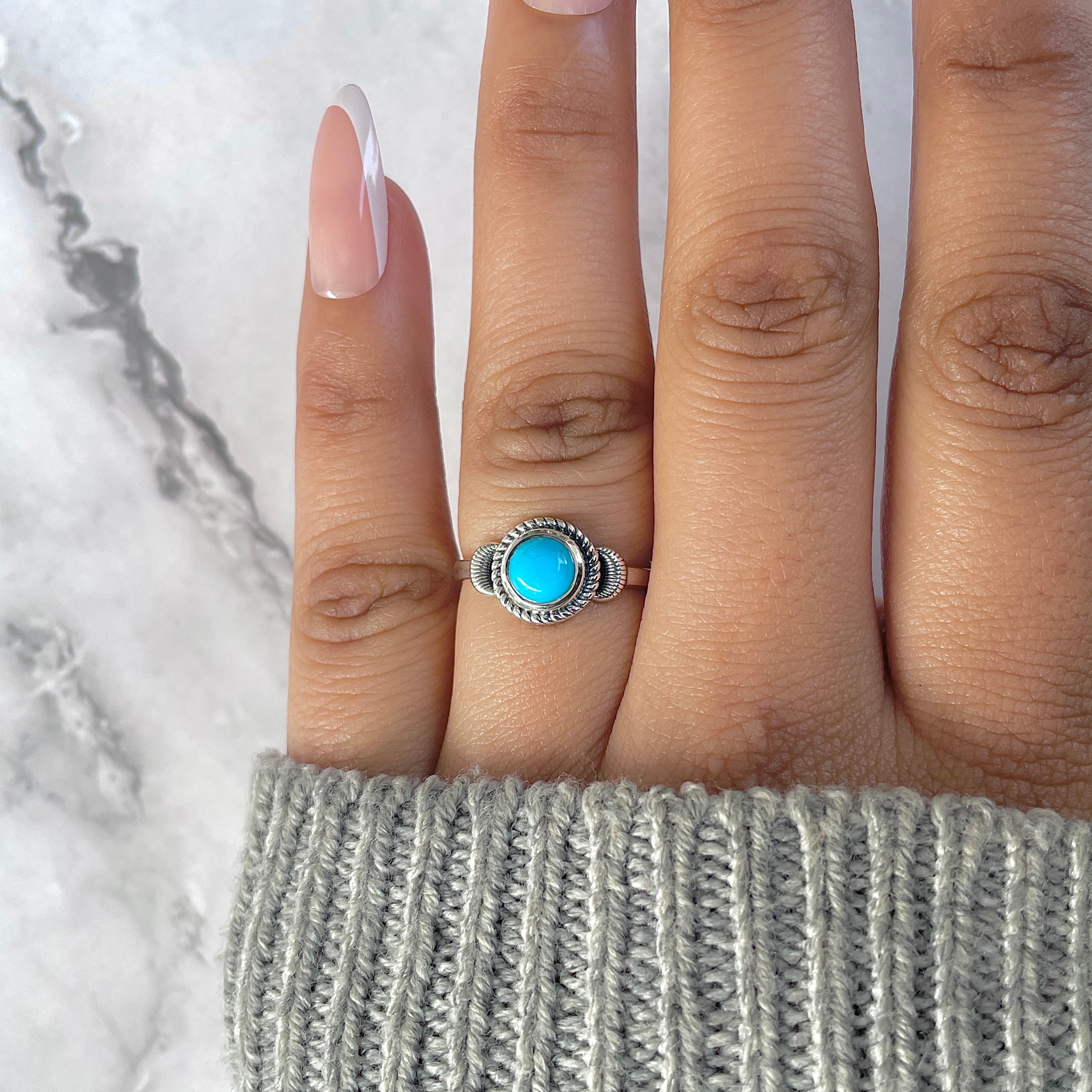 Turquoise Ring-(TRQ-RDR-1283.)