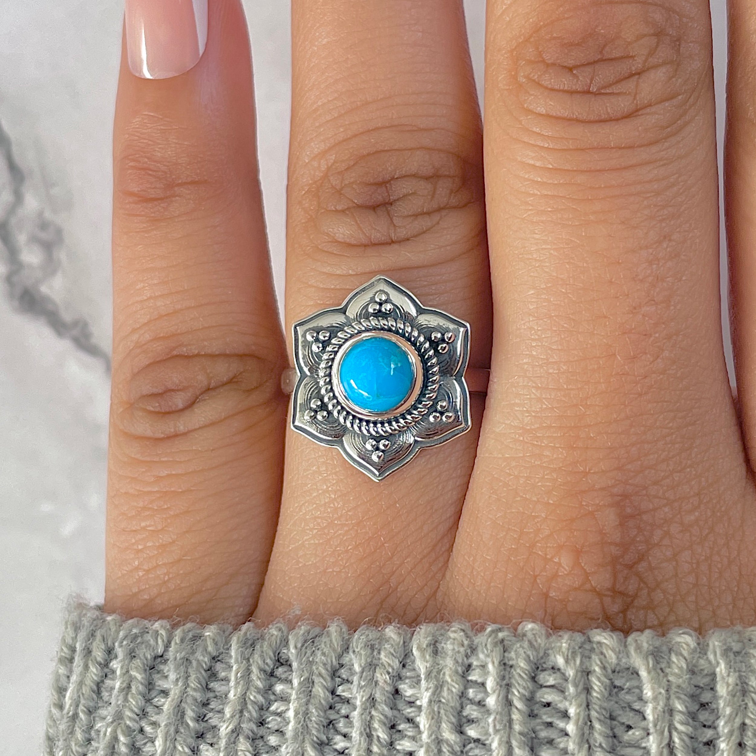 Turquoise Ring-(TRQ-RDR-1292.)