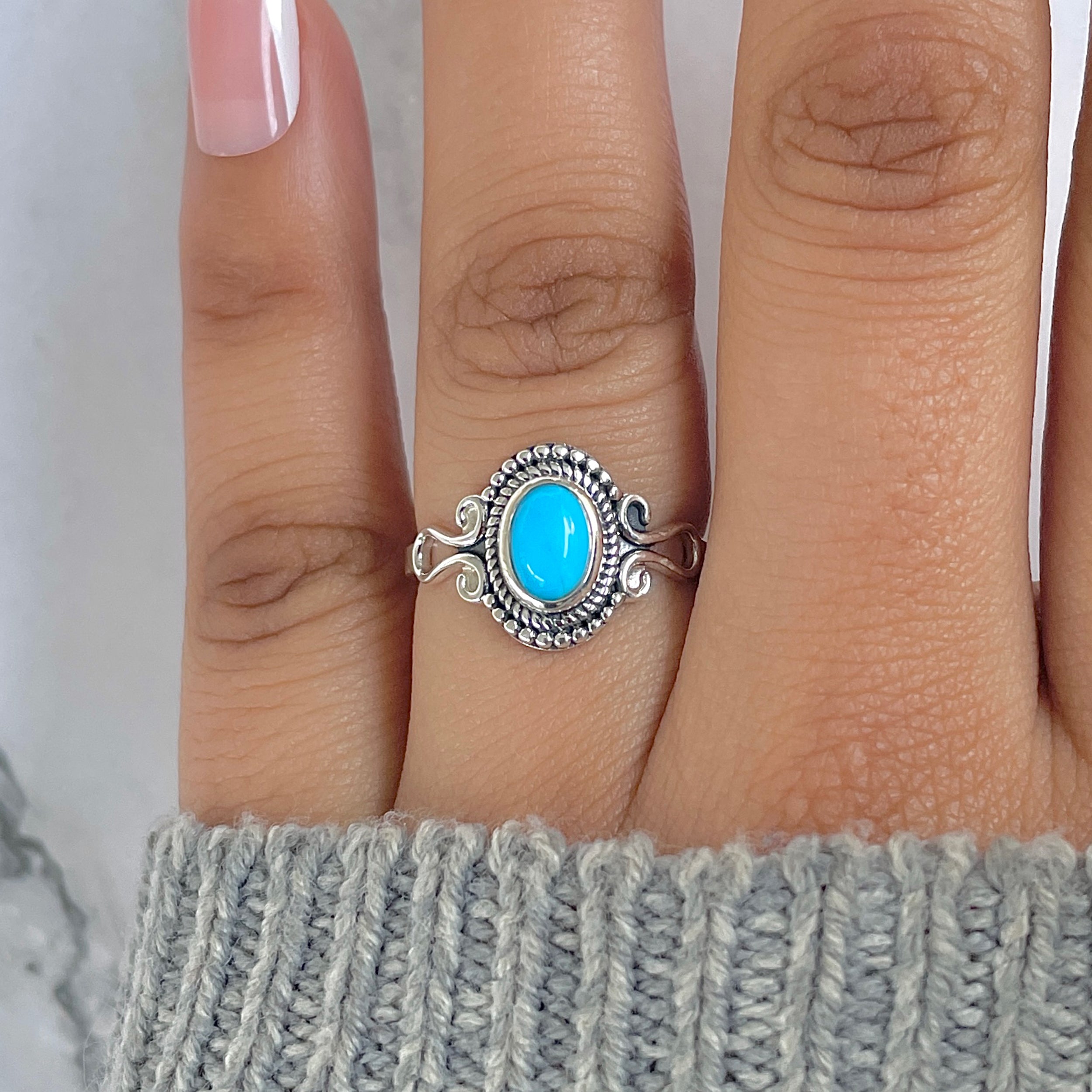 Turquoise Ring-(TRQ-RDR-1296.)