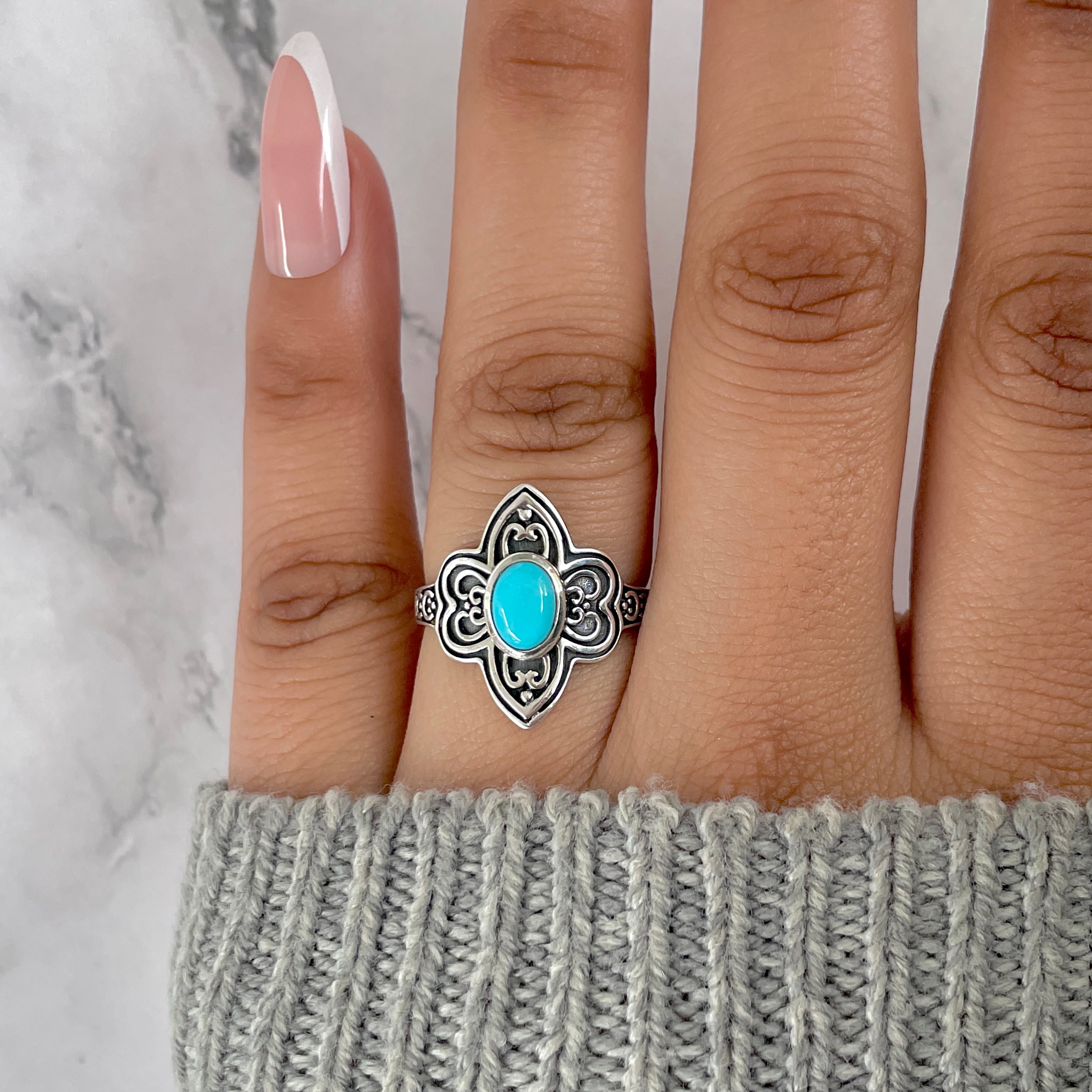 Turquoise Ring-(TRQ-RDR-1309.)