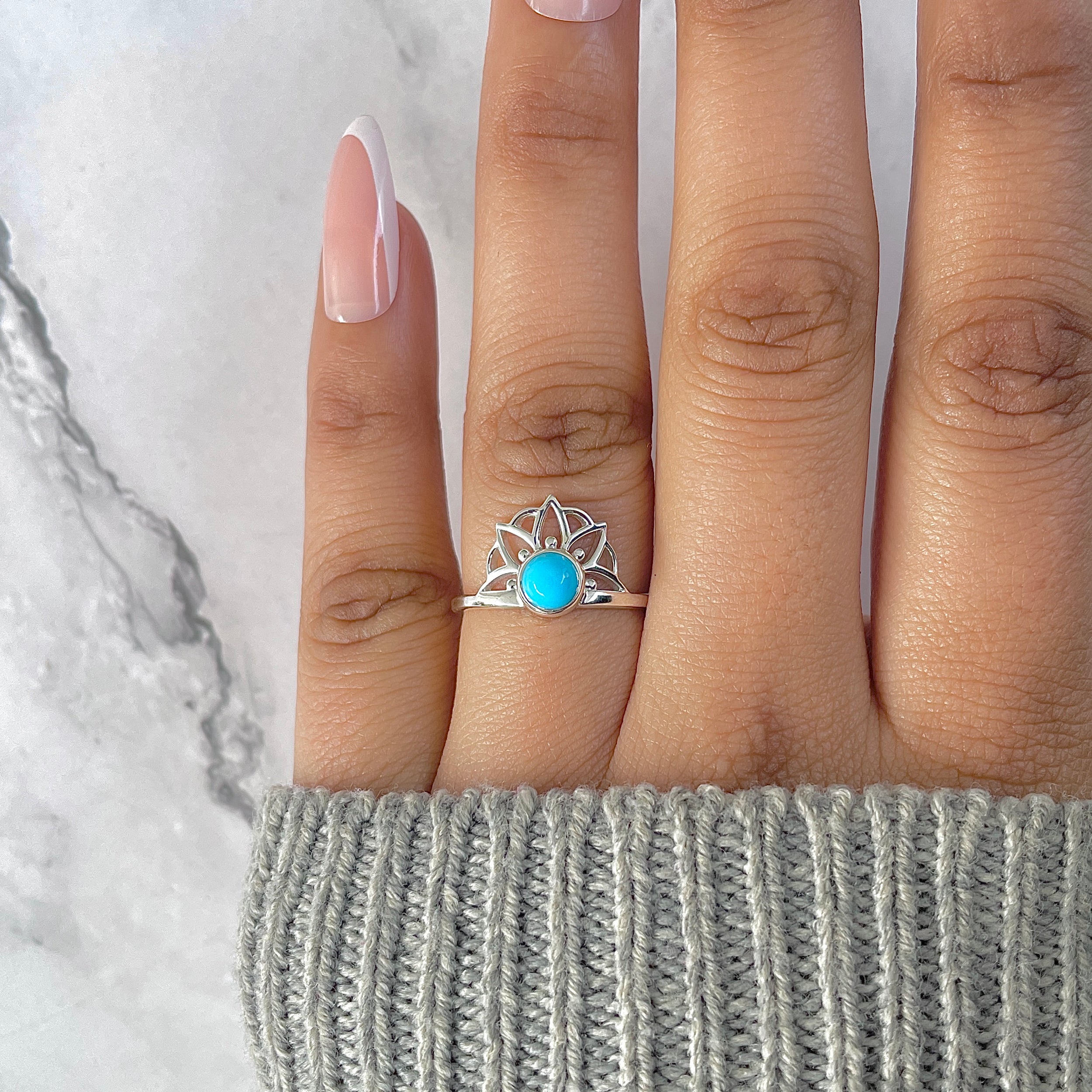 Turquoise Ring-(TRQ-RDR-1329.)