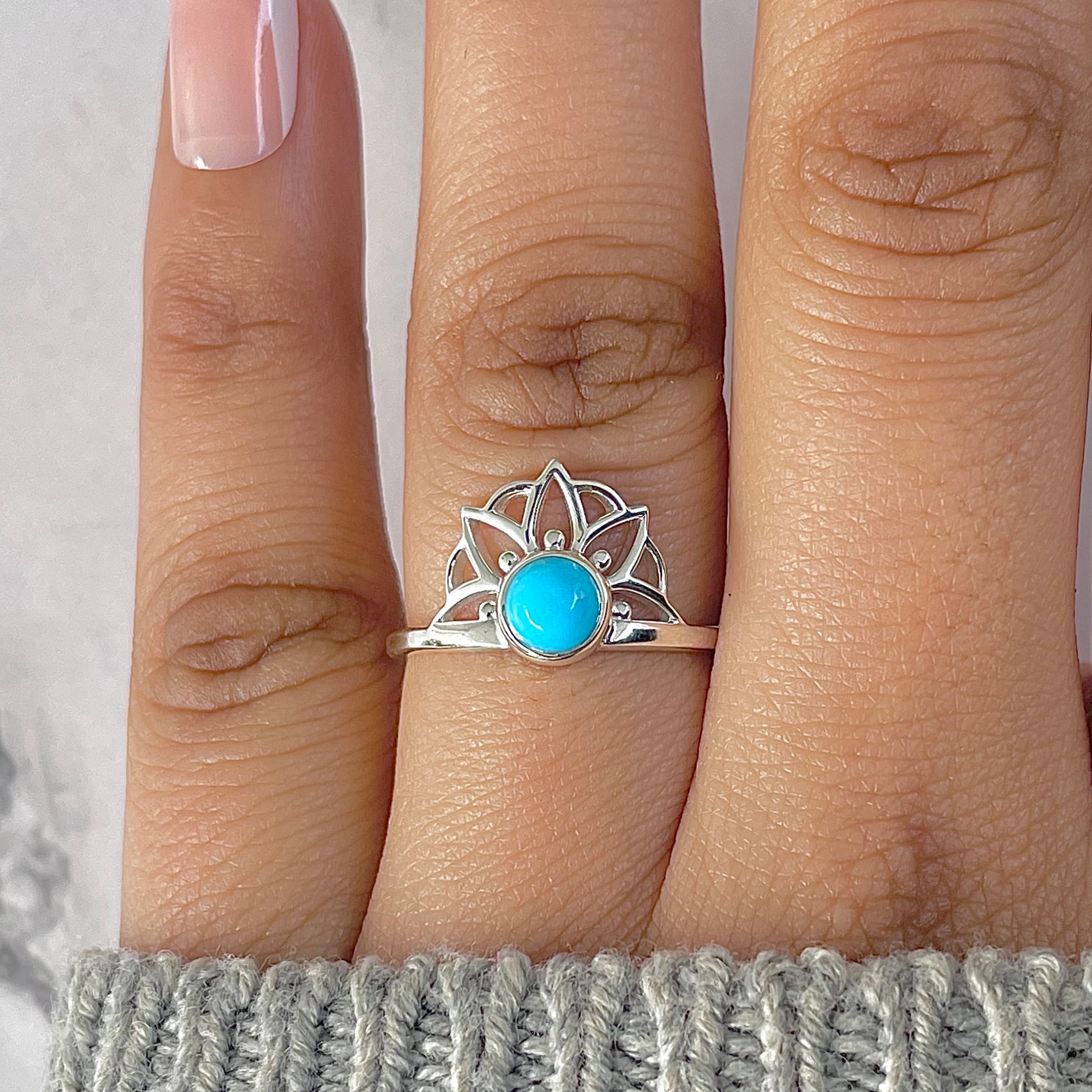 Turquoise Ring-(TRQ-RDR-1329.)