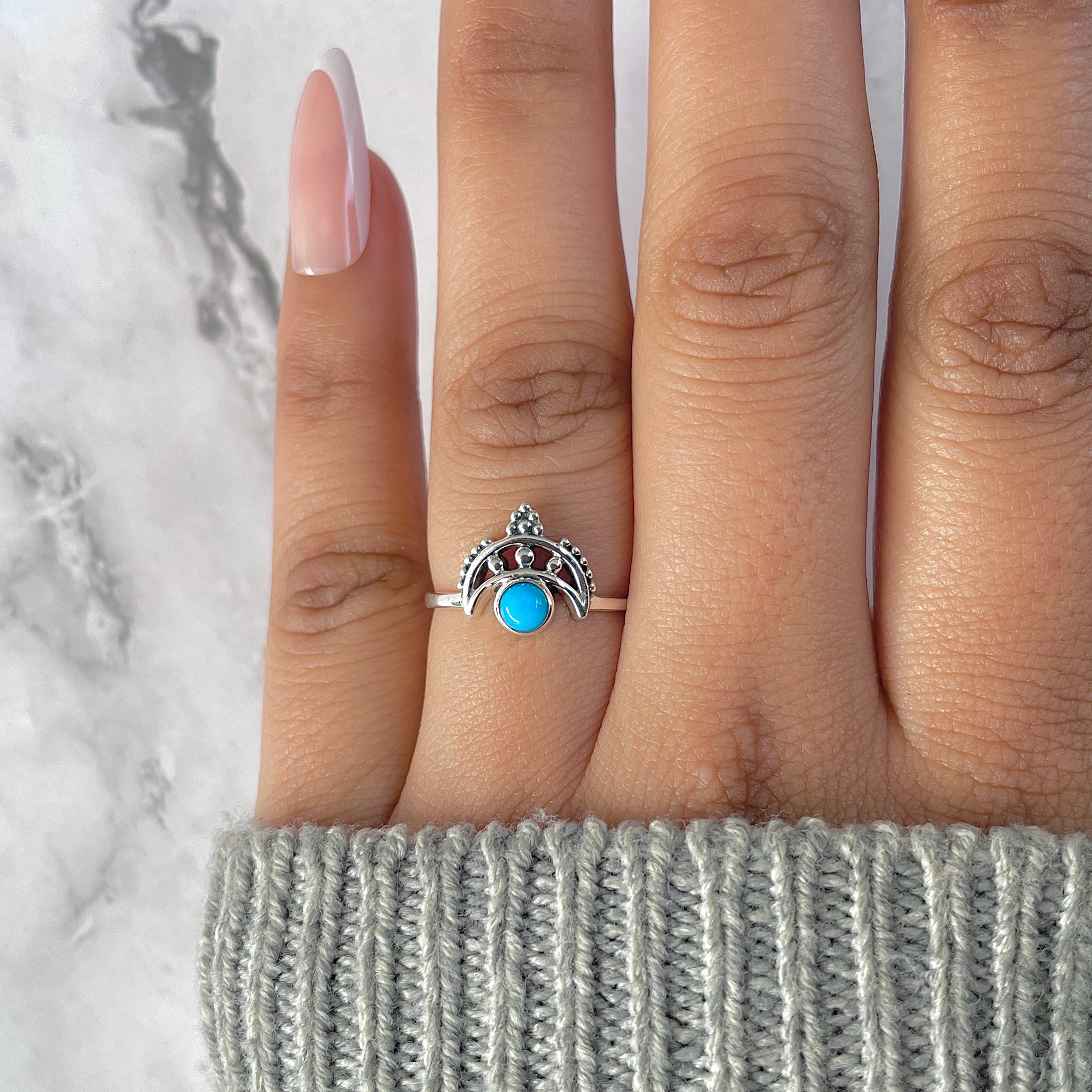 Turquoise Ring-(TRQ-RDR-1344.)