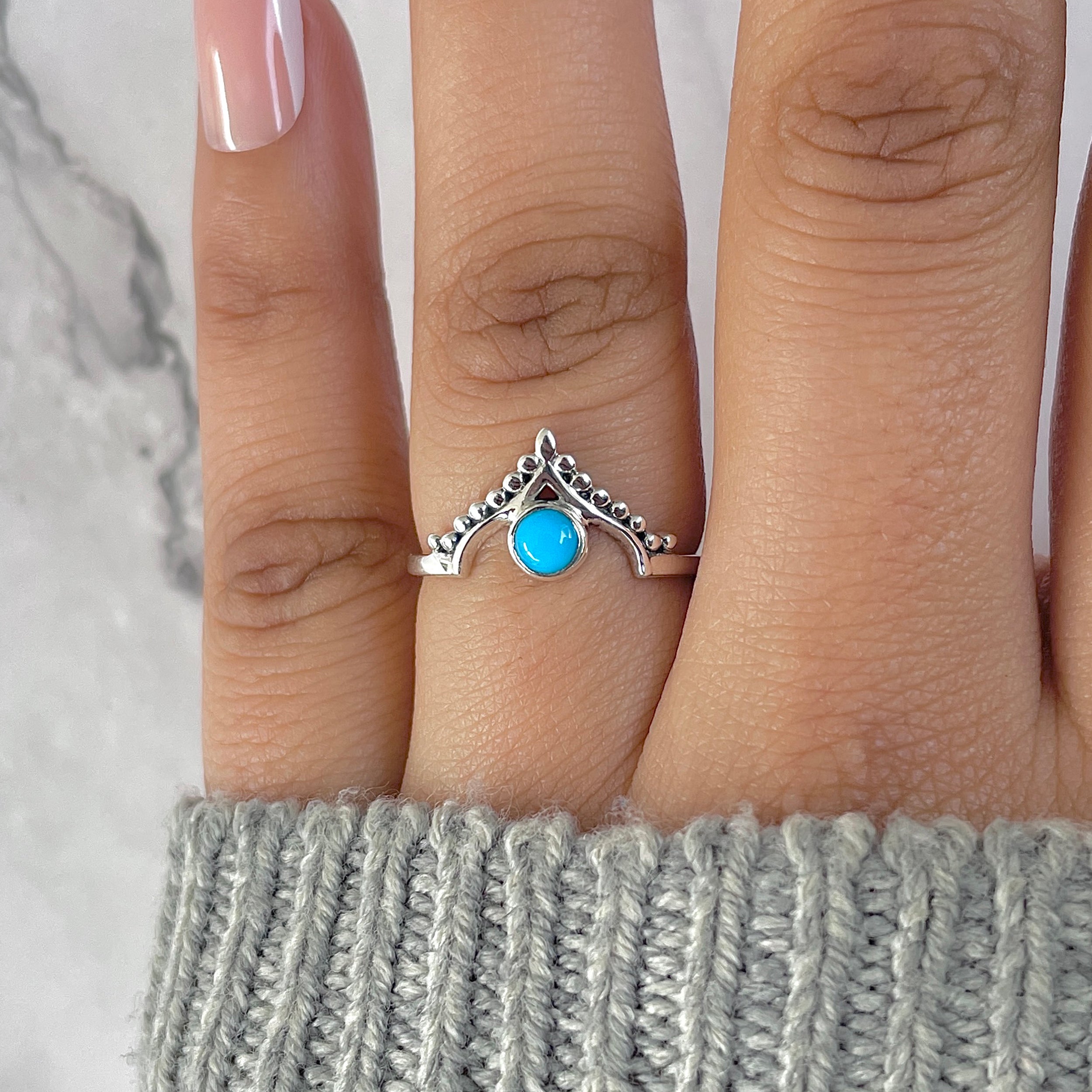 Turquoise Ring-(TRQ-RDR-1345.)