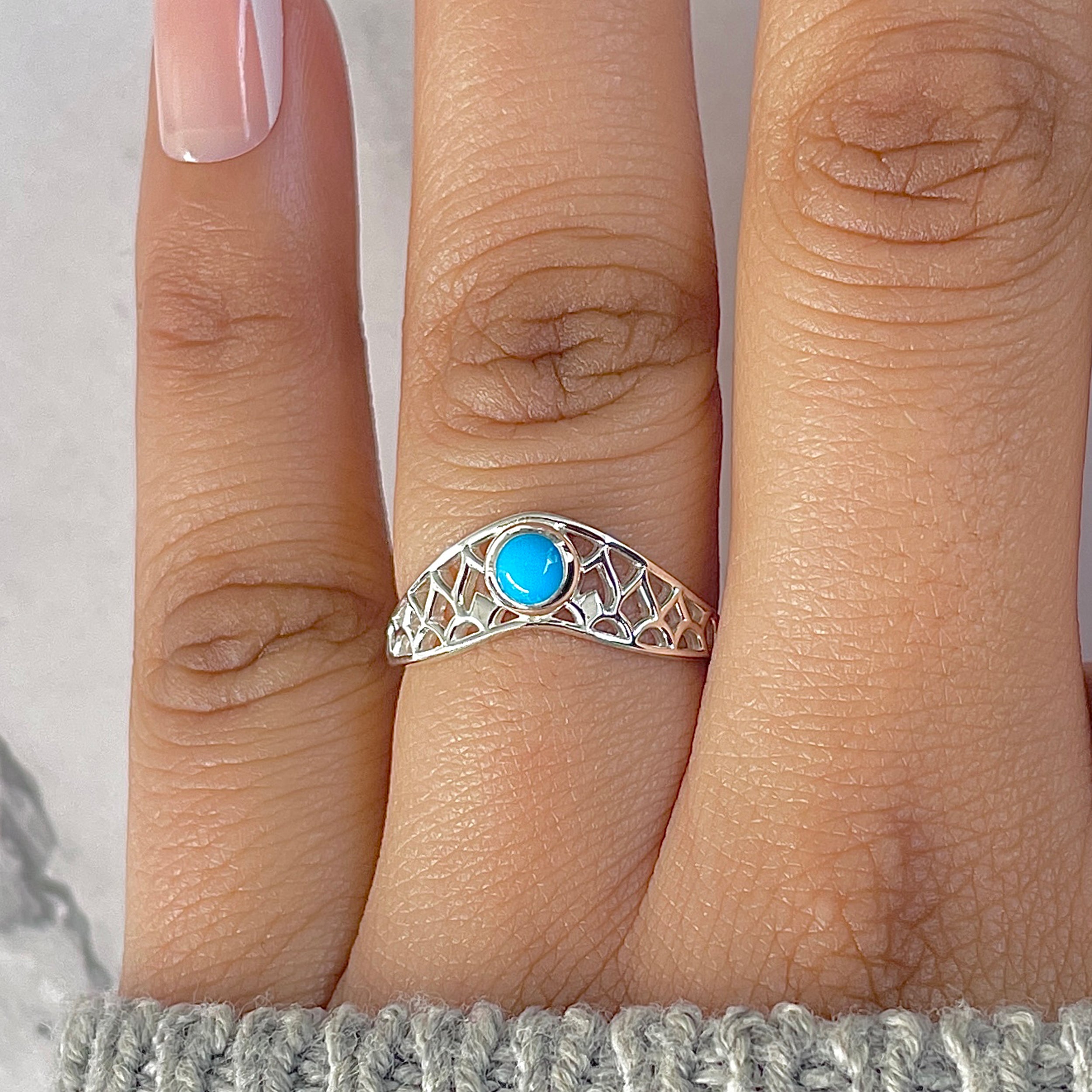 Turquoise Ring-(TRQ-RDR-1346.)
