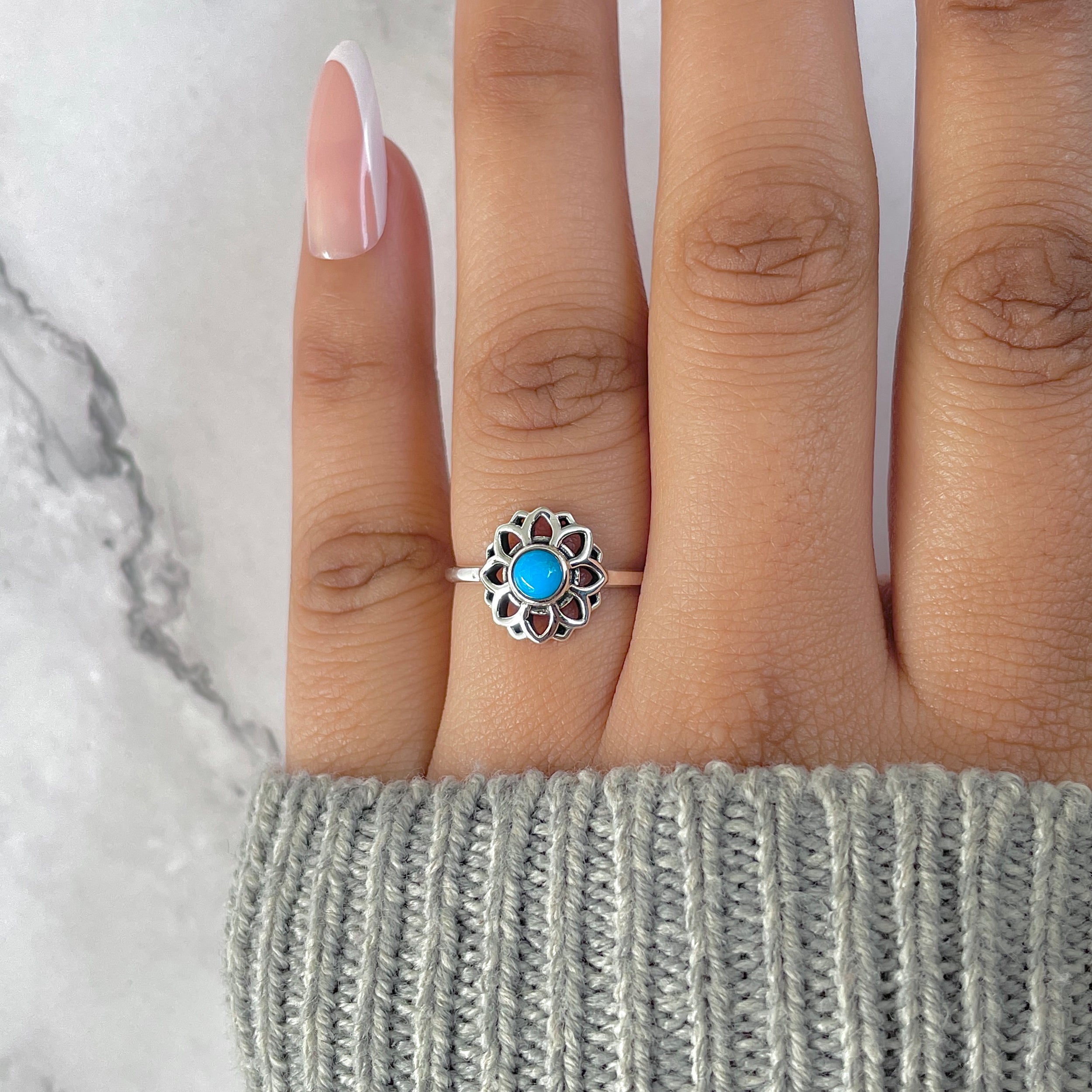 Turquoise Ring-(TRQ-RDR-1359.)