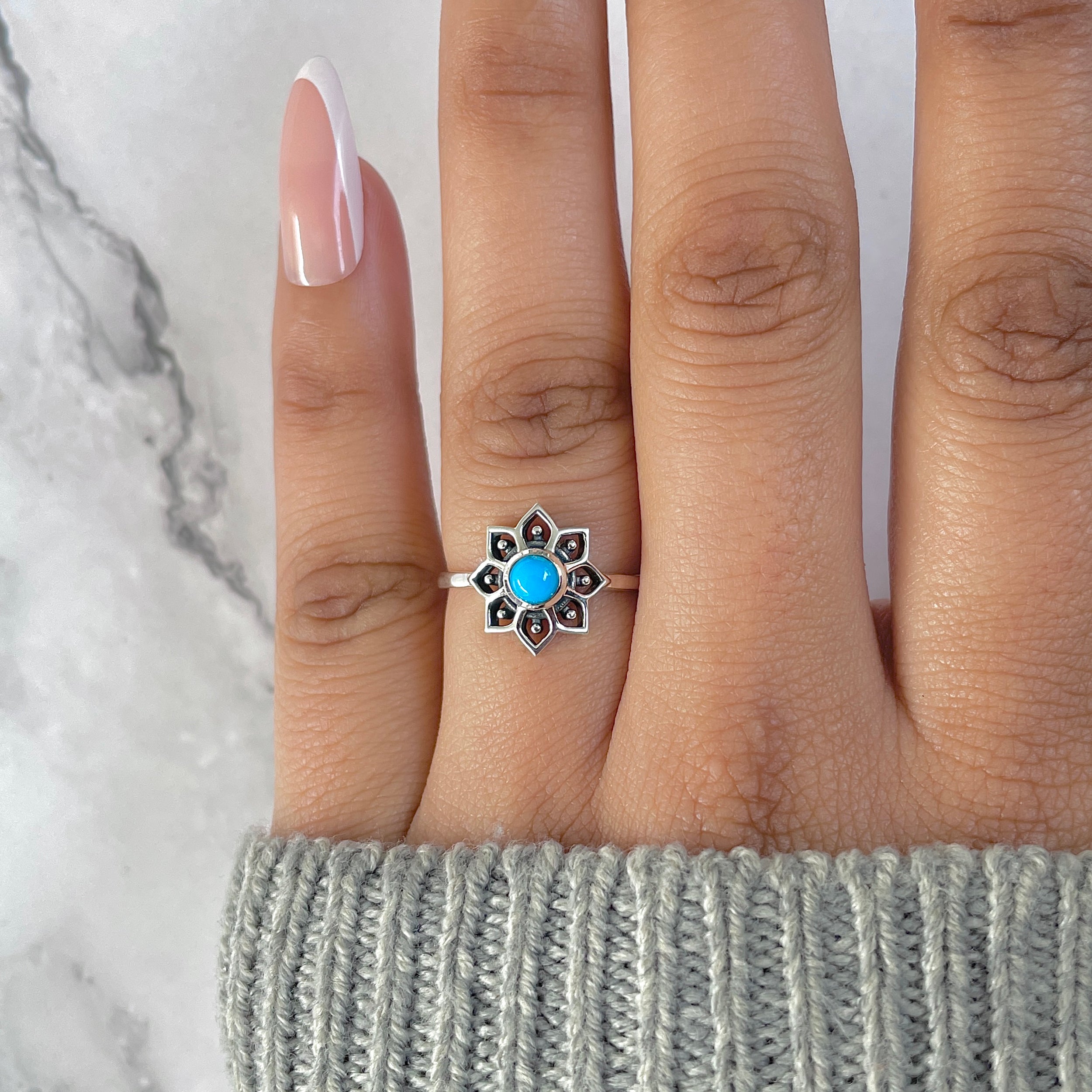 Turquoise Ring-(TRQ-RDR-1360.)