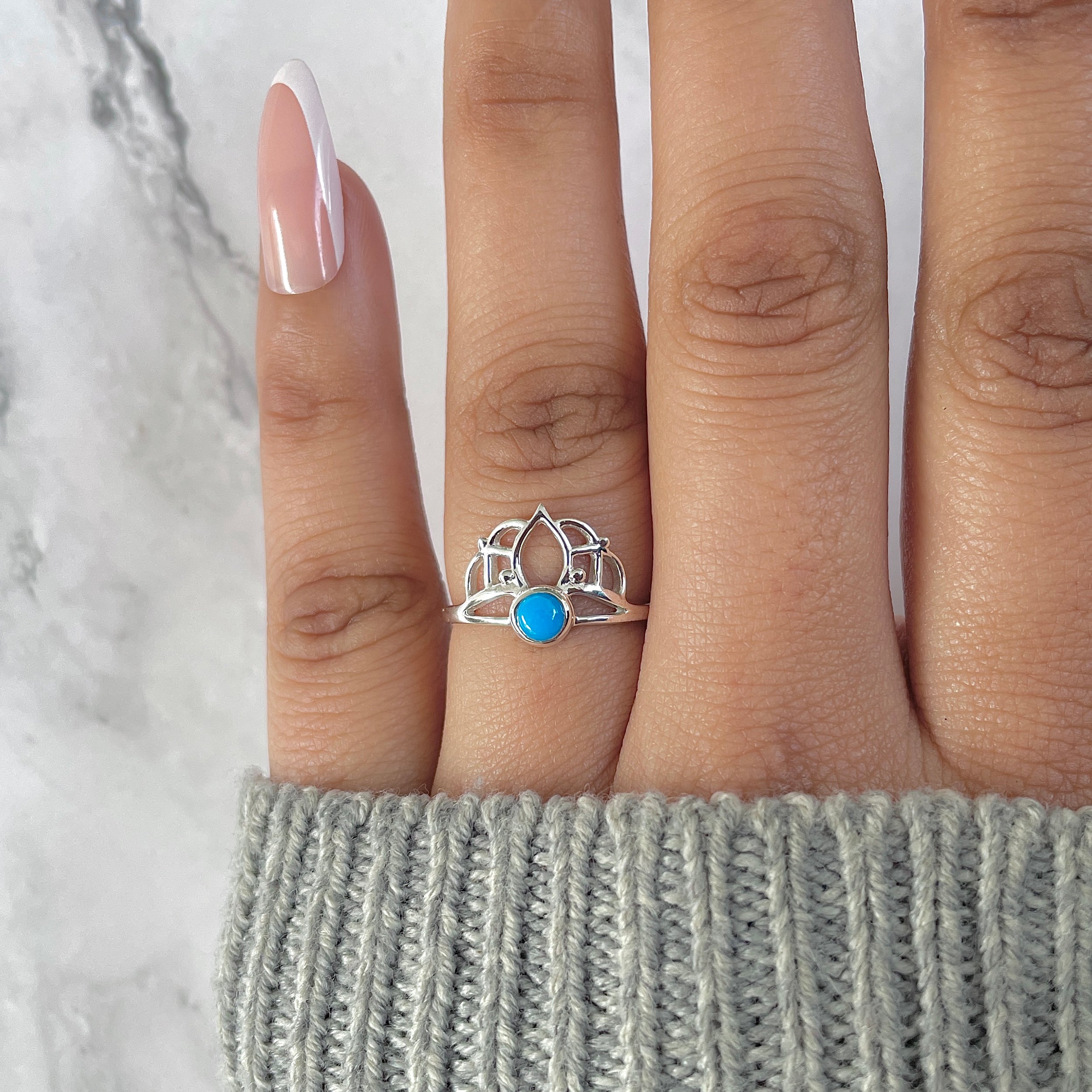 Turquoise Ring-(TRQ-RDR-1364.)