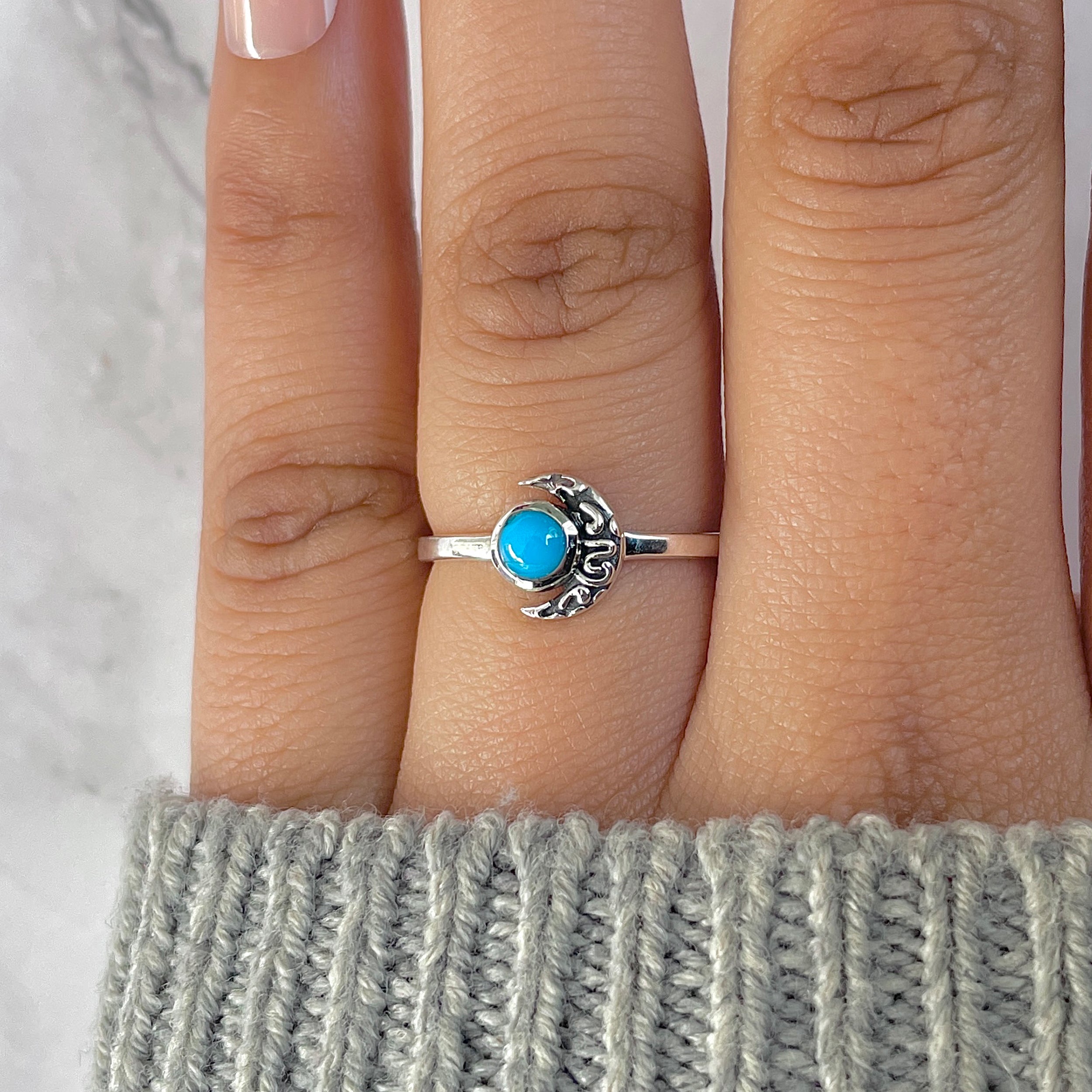 Turquoise Ring-(TRQ-RDR-1371.)
