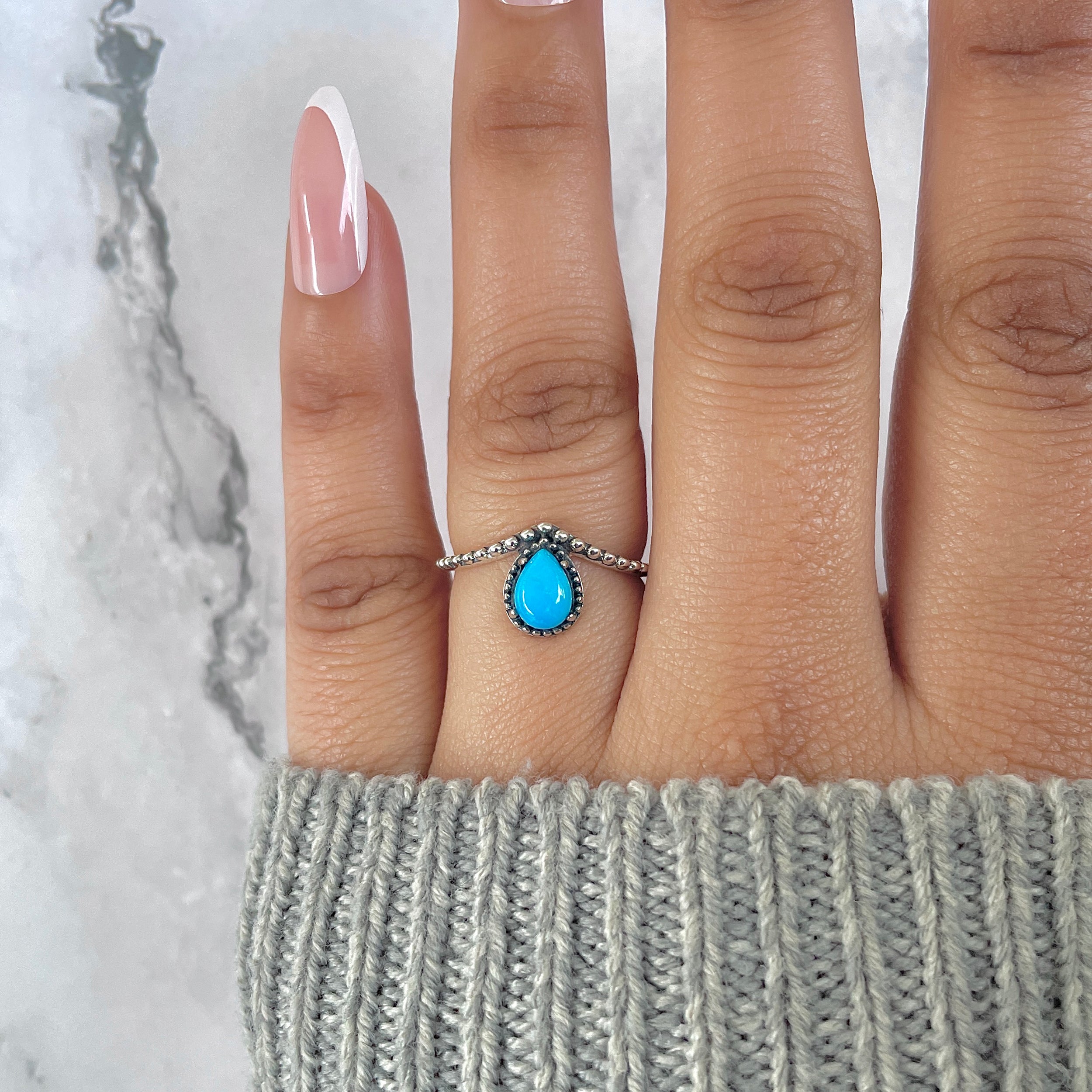 Turquoise Ring-(TRQ-RDR-1385.)