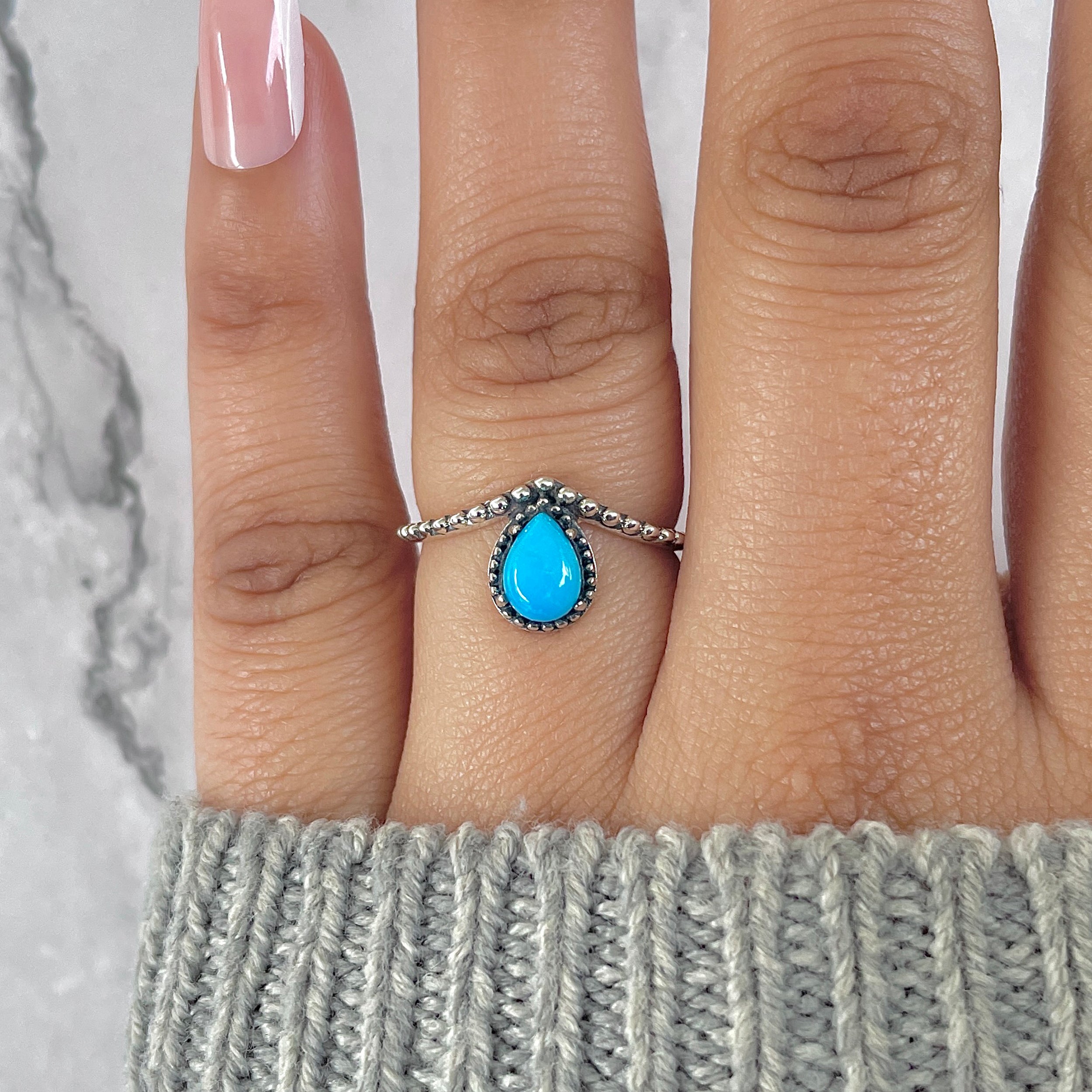 Turquoise Ring-(TRQ-RDR-1385.)