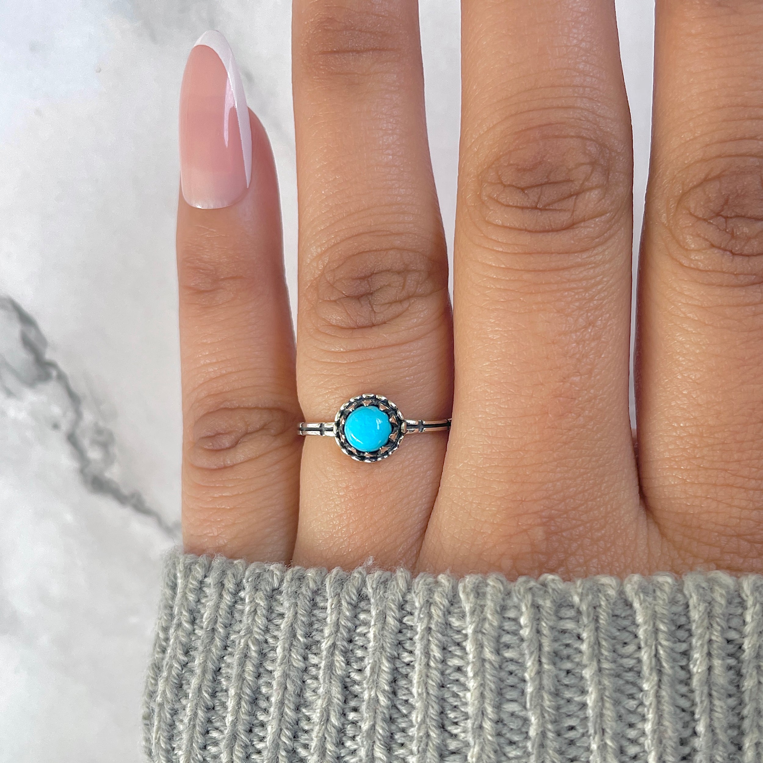 Turquoise Ring-(TRQ-RDR-1392.)